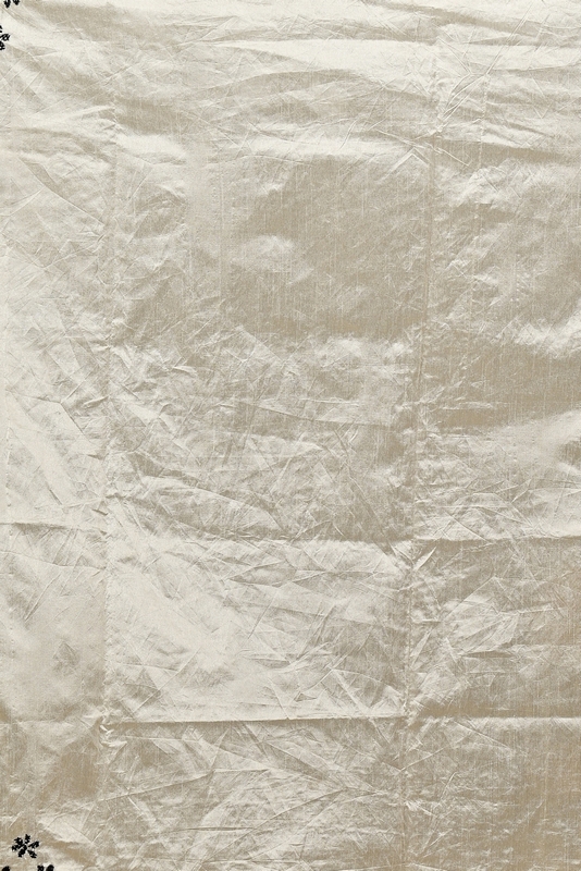 Off White Cotton Varitikath Kantha Stitch Saree (3131)