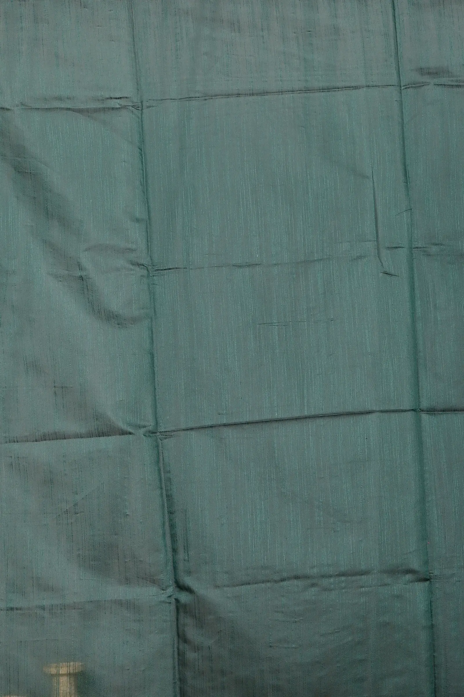 Dark Green Cotton Blended Parija Applique Saree (325)