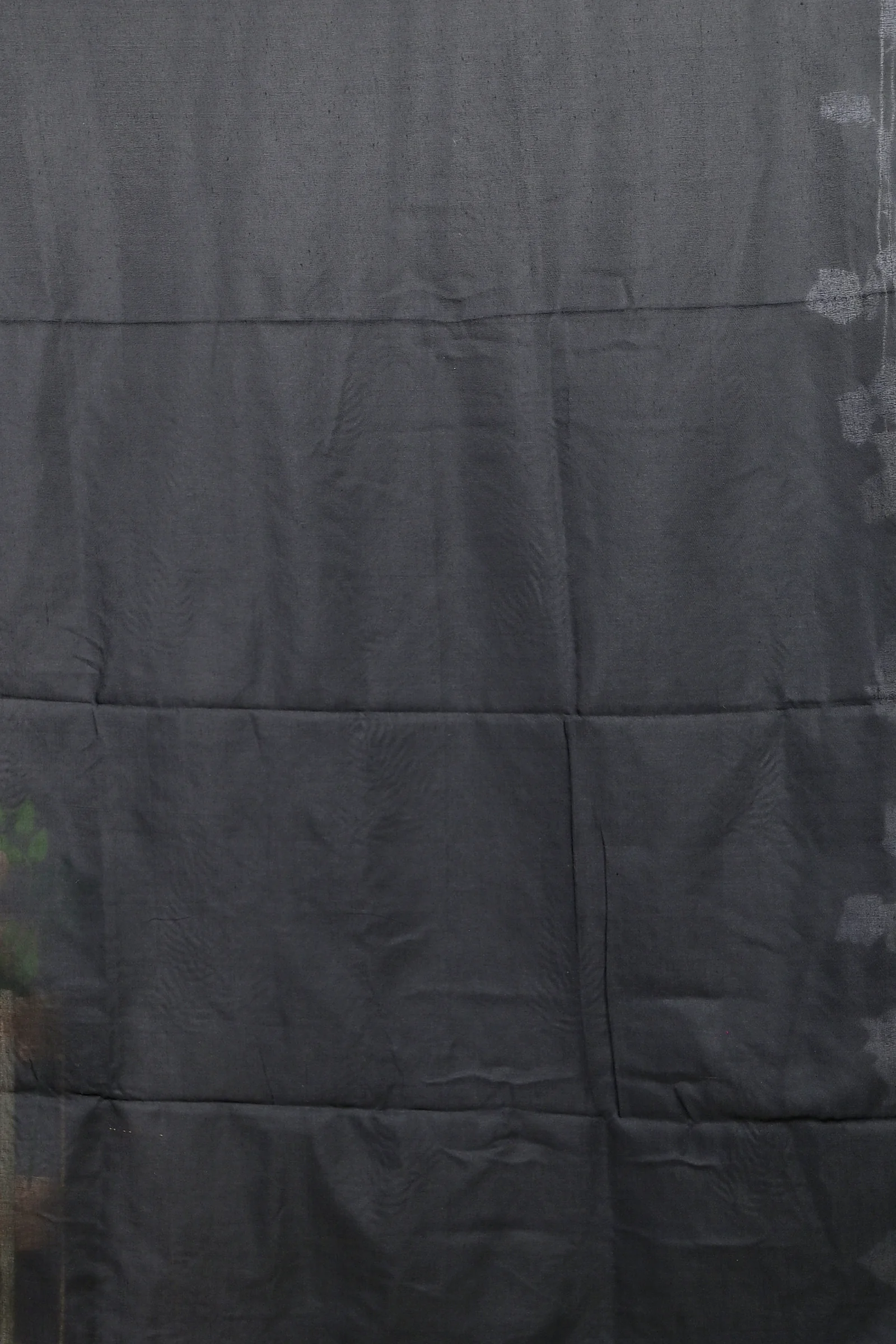 Black Cotton Blended Parin Hand Loom Saree (333)