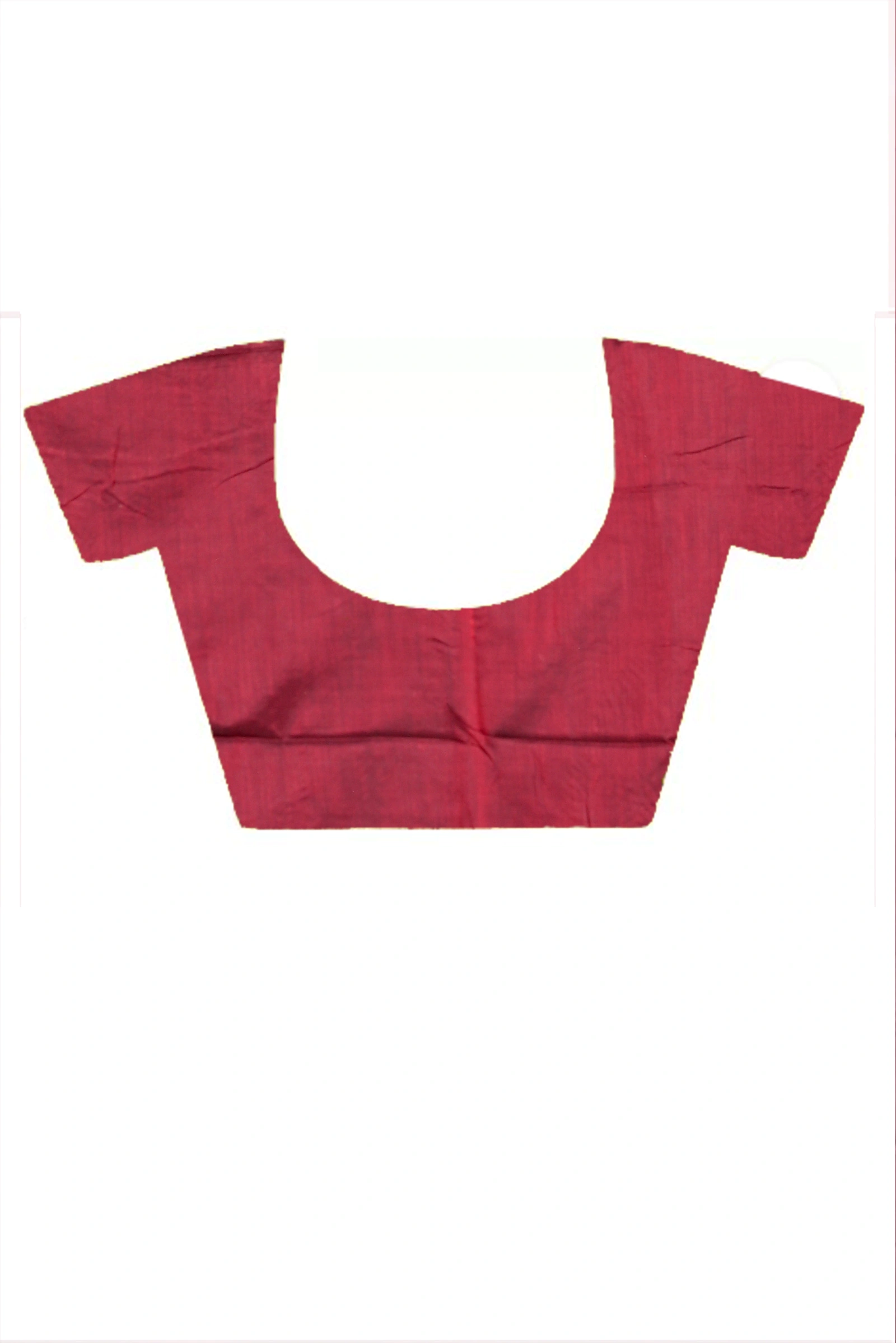 Maroon Cotton Blended Parin Hand Loom Saree (334)