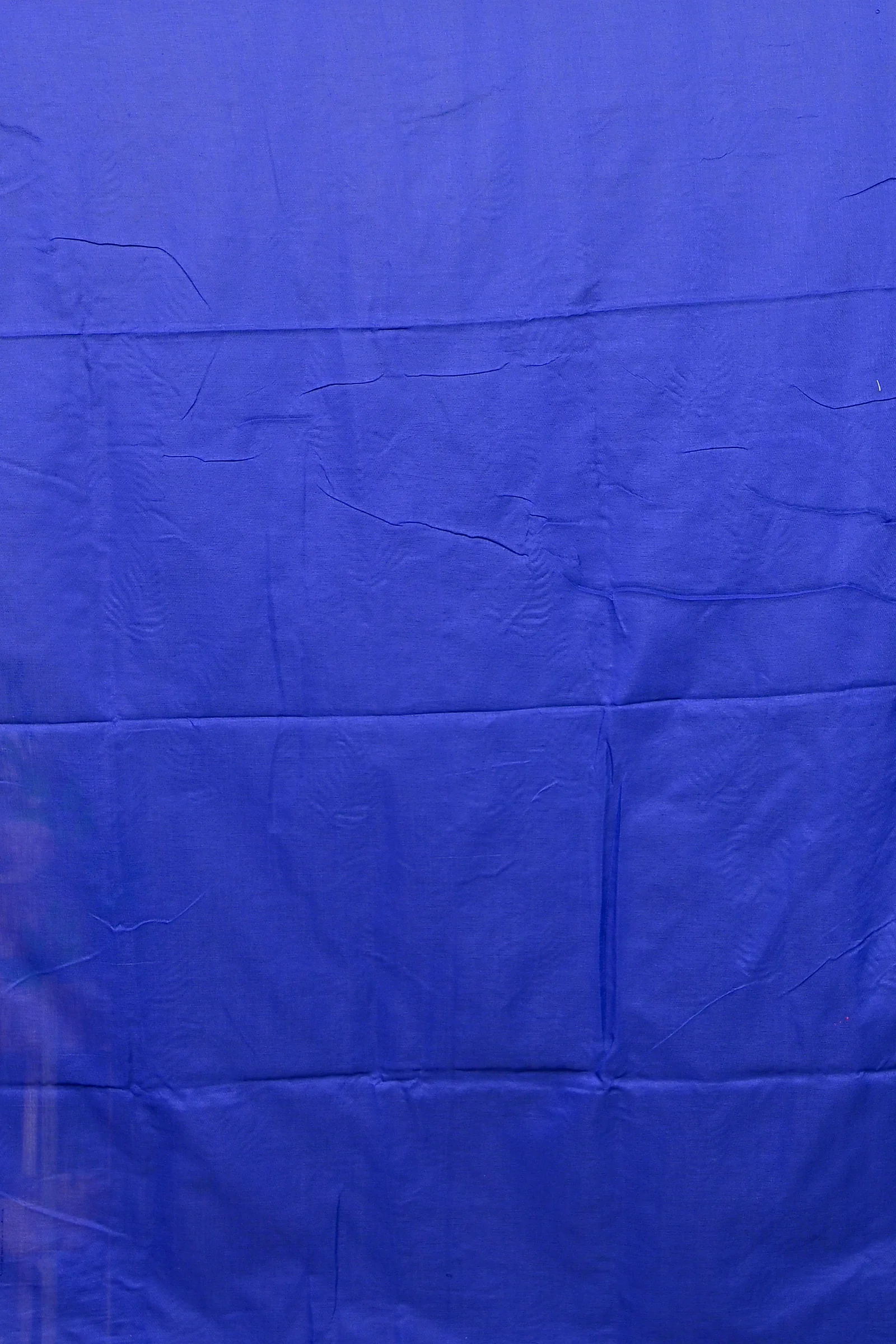 Blue Cotton Blended Parin Hand Loom Saree (336)