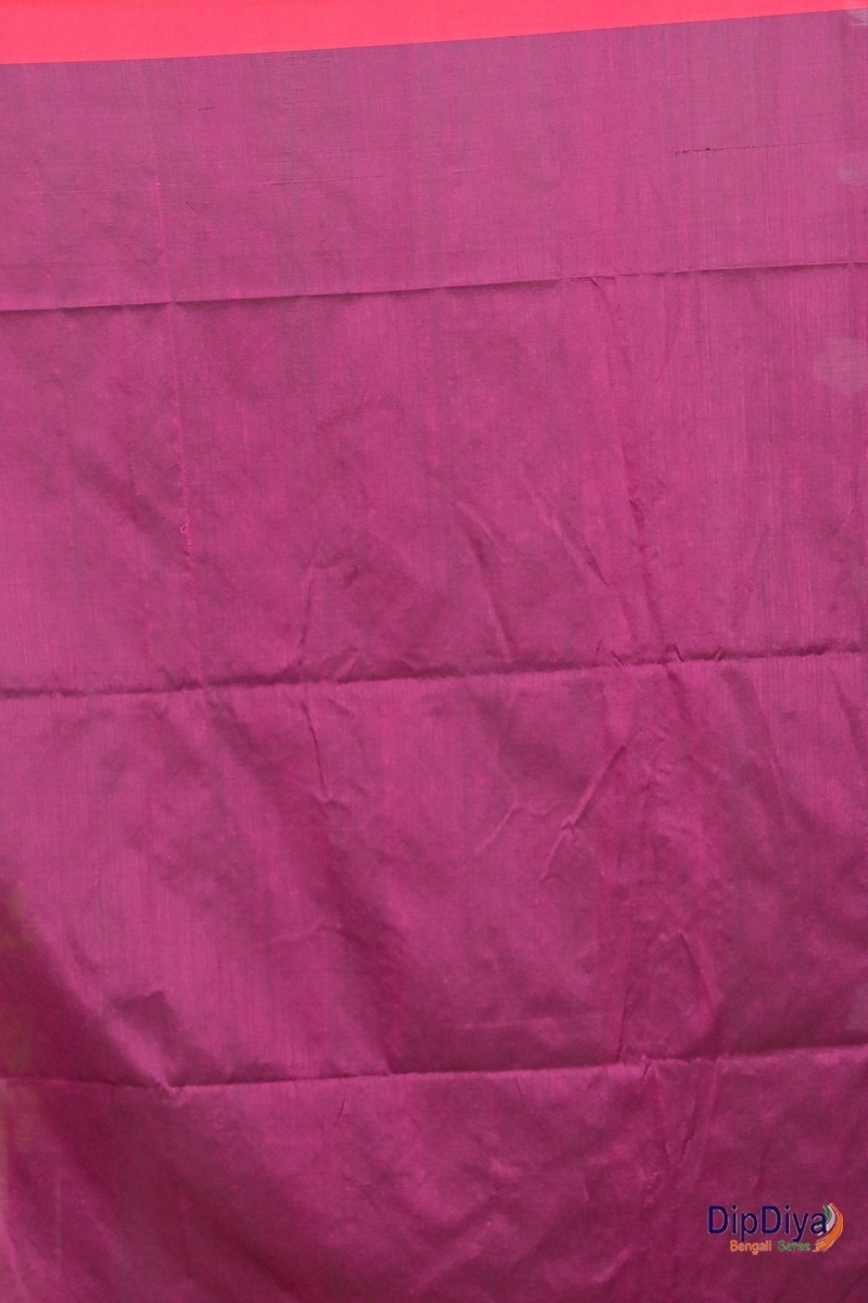 Purple Cotton Blended Parnika Hand Loom Saree (395)