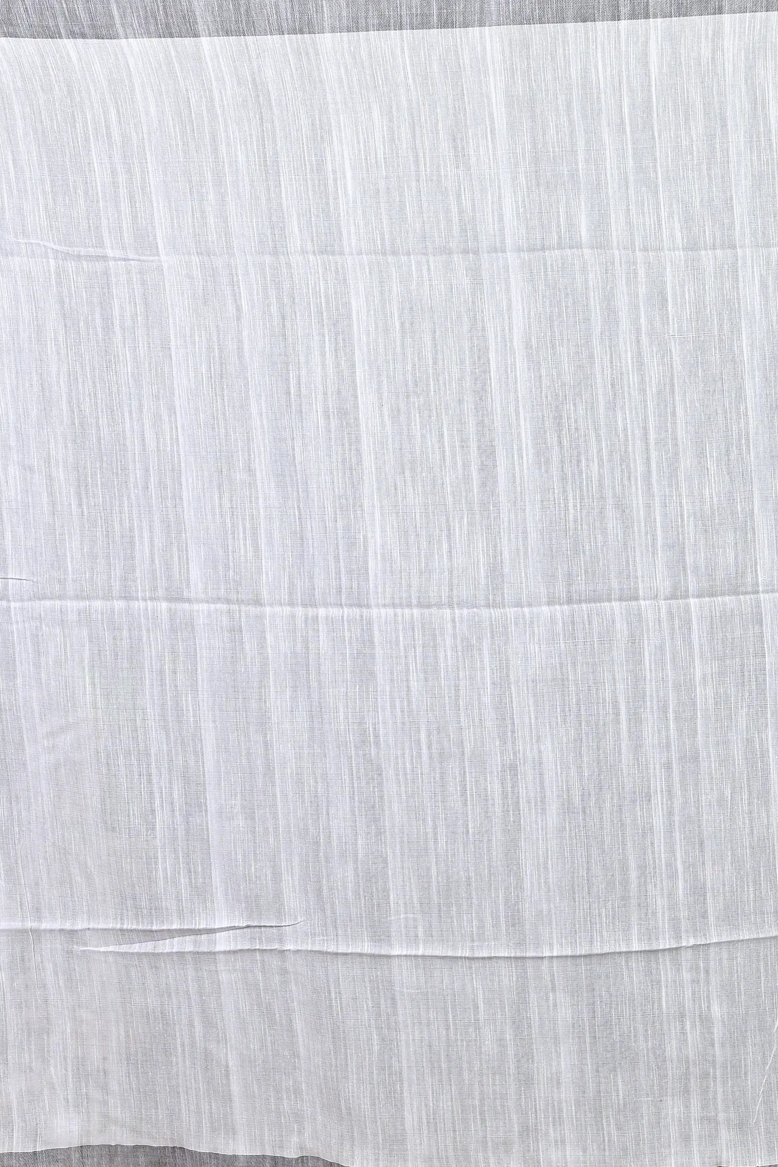 White Cotton Blended Parnika Hand Loom Saree (397)