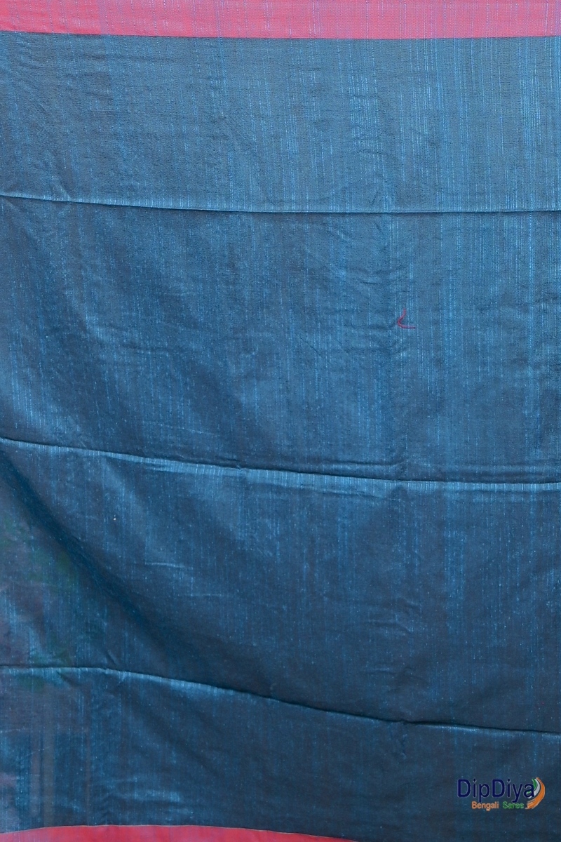 Royal Blue Cotton Blended Parnika Hand Loom Saree (398)