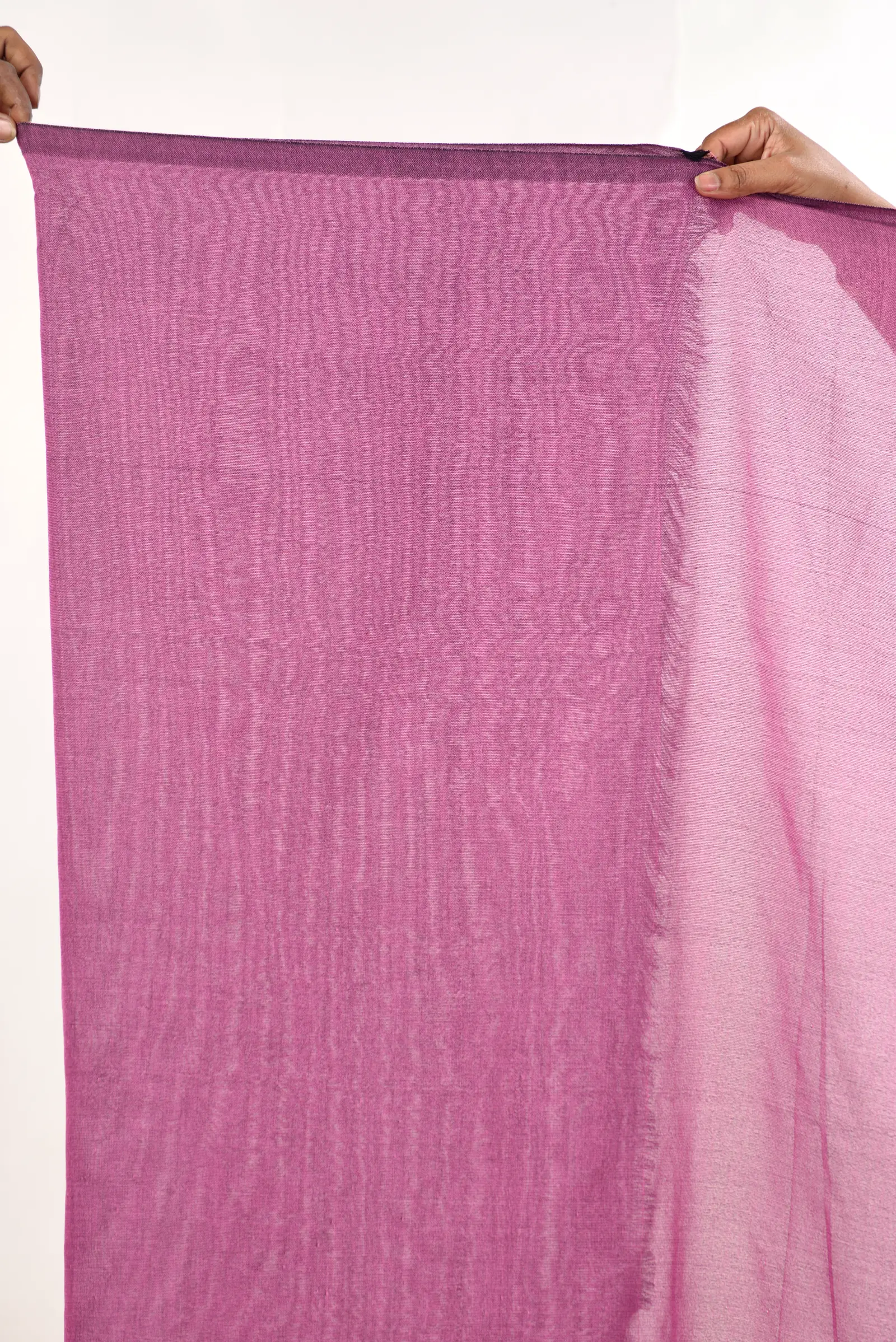 Purple Pure Cotton ThanKhadi Hand Loom Saree (465)