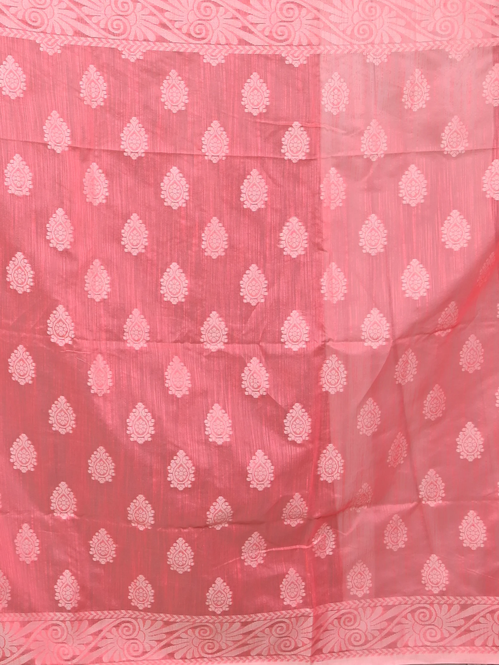 Pink Cotton Parbit Handloom Saree  (47)