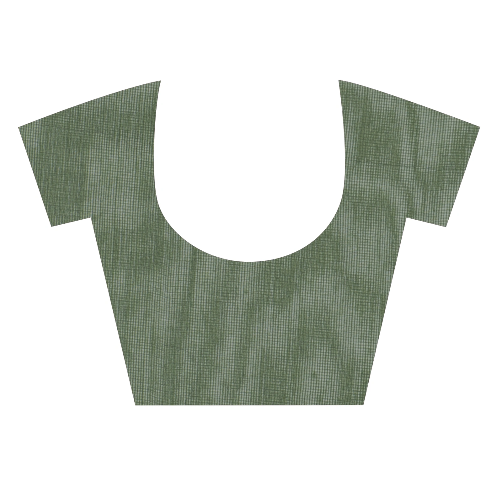 Dark Green Blended Cotton Sequence_Handloom Hand Loom Saree (473)