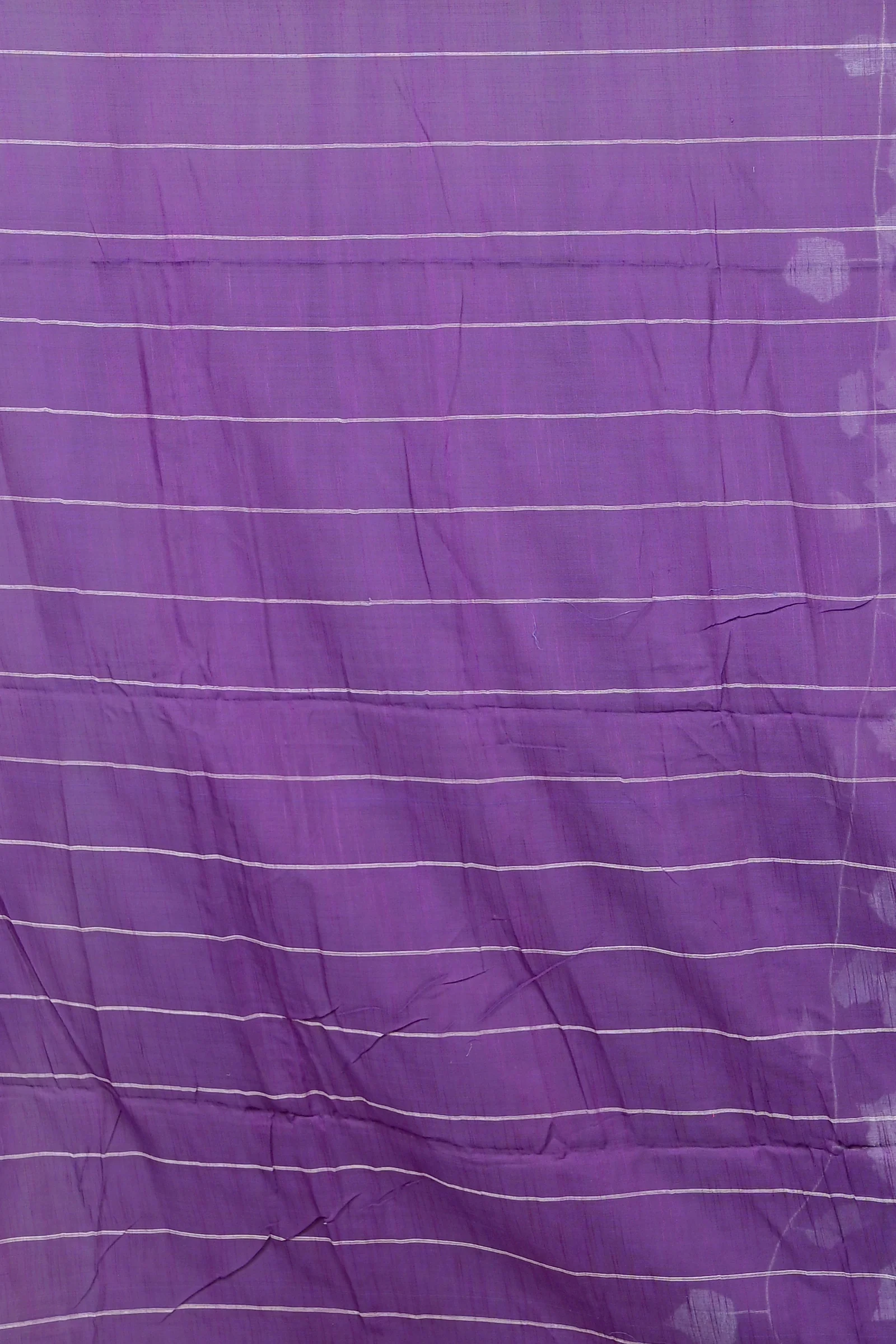 Lavender Cotton Blended Parodhi Hand Loom Saree (485)