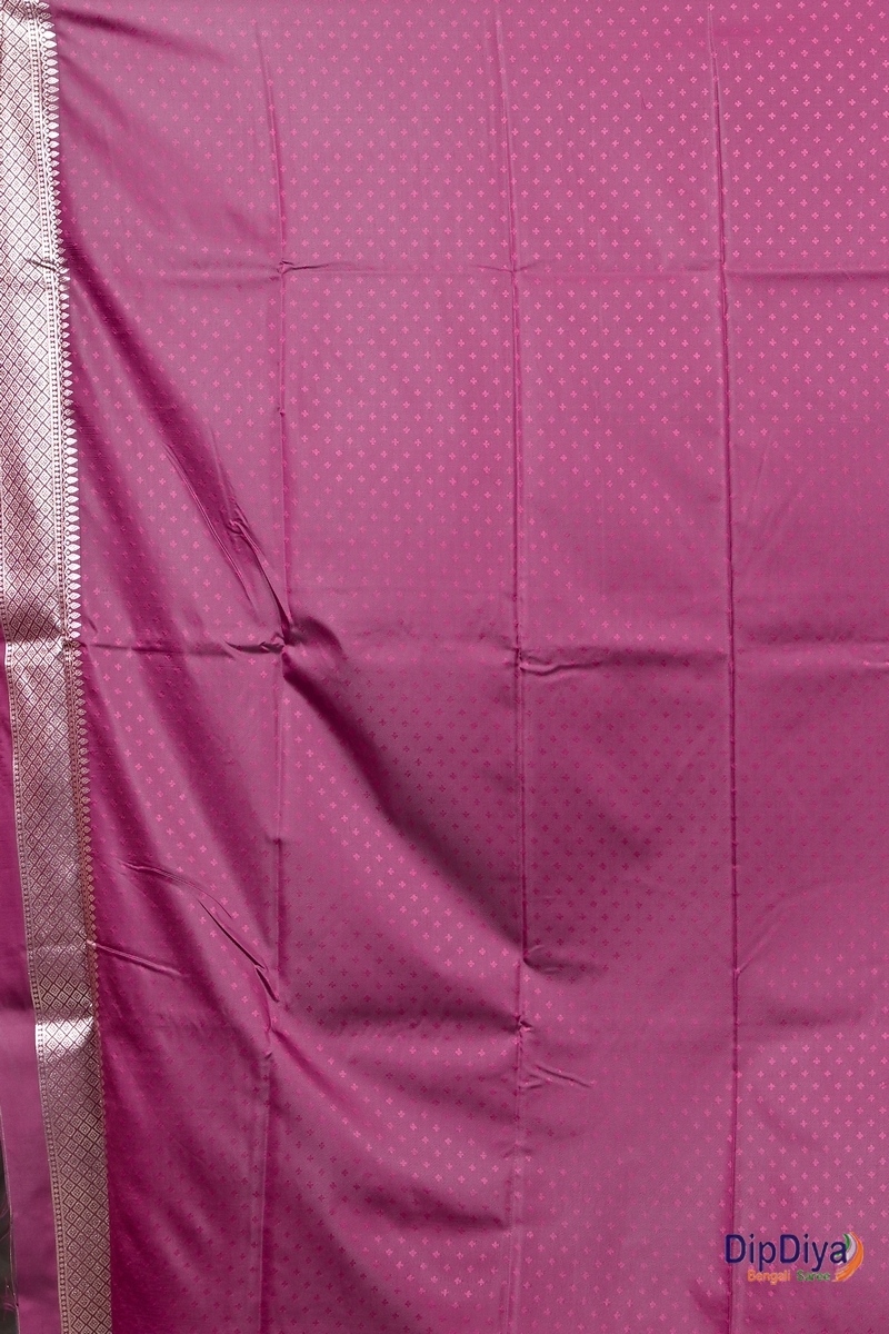 Maroon Cotton Silk Paromal Kathan Saree (489)