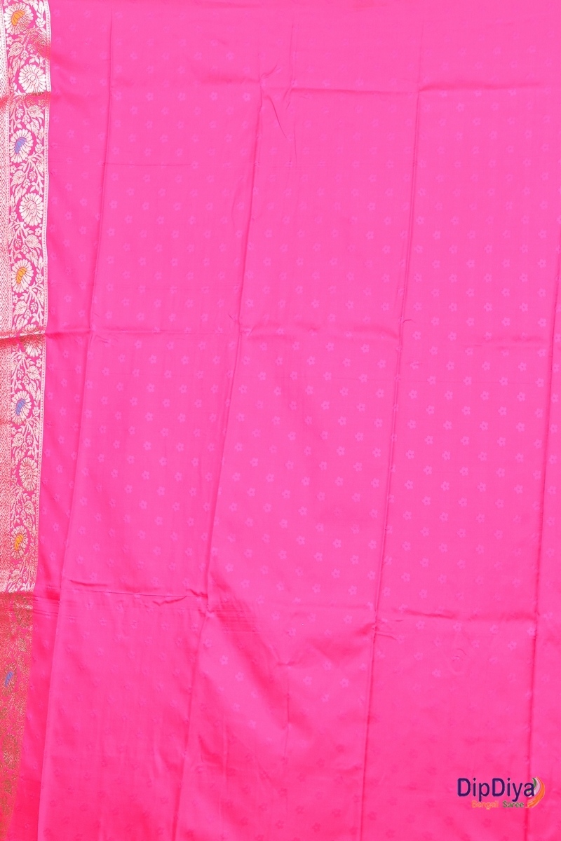 Pink Cotton Silk Parosha Kathan Saree (502)