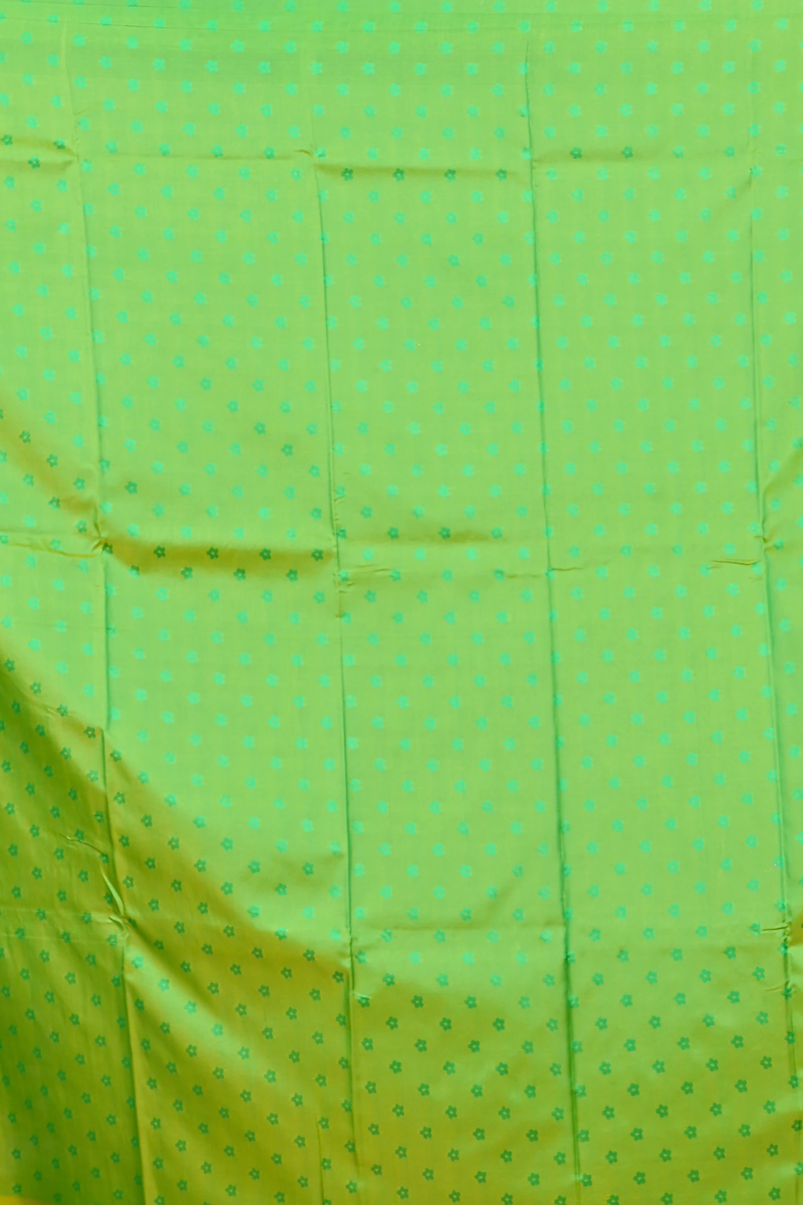 Green Cotton Silk Parosha Kathan Saree (508)