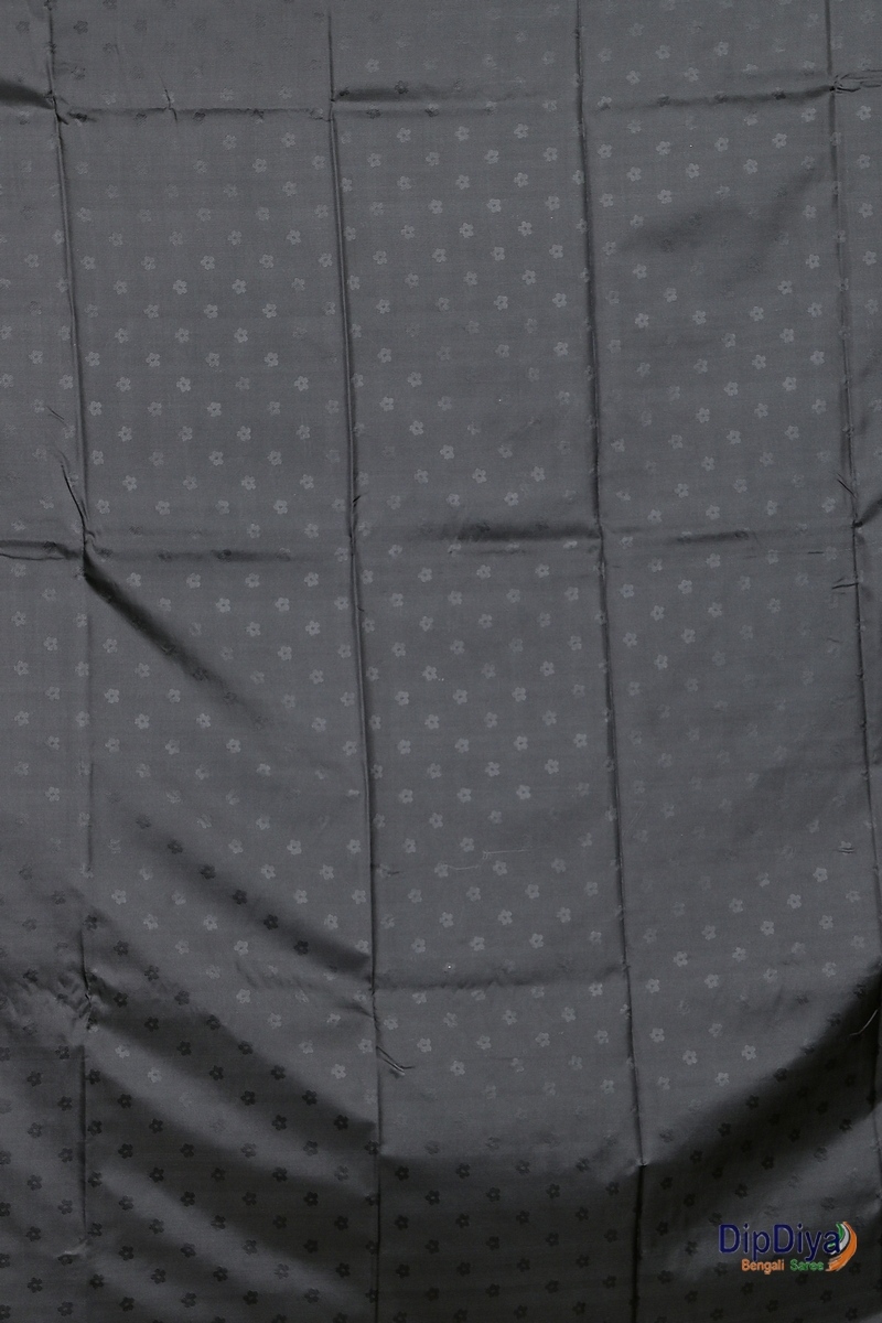 Black Cotton Silk Parosha Kathan Saree (510)