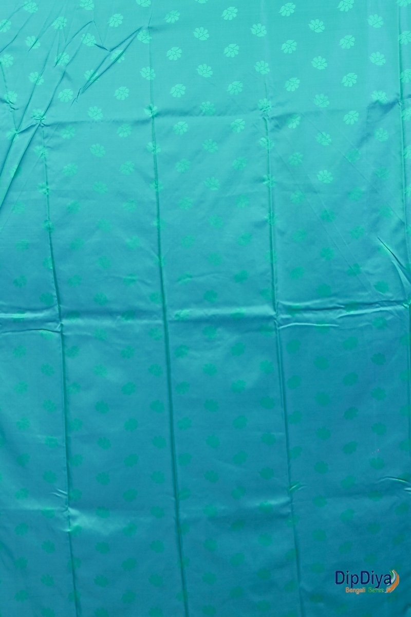 See Green Cotton Silk Parova Tanchui Saree (515)