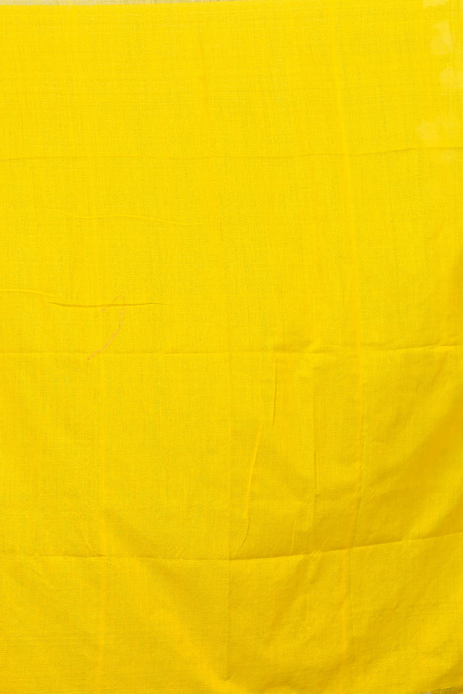 Yellow Cotton Blended Paru Hand Loom Saree (517)