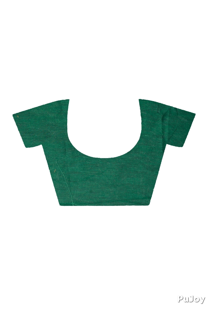 Green Pure Cotton Kesh Than Hand Loom Saree (5232)
