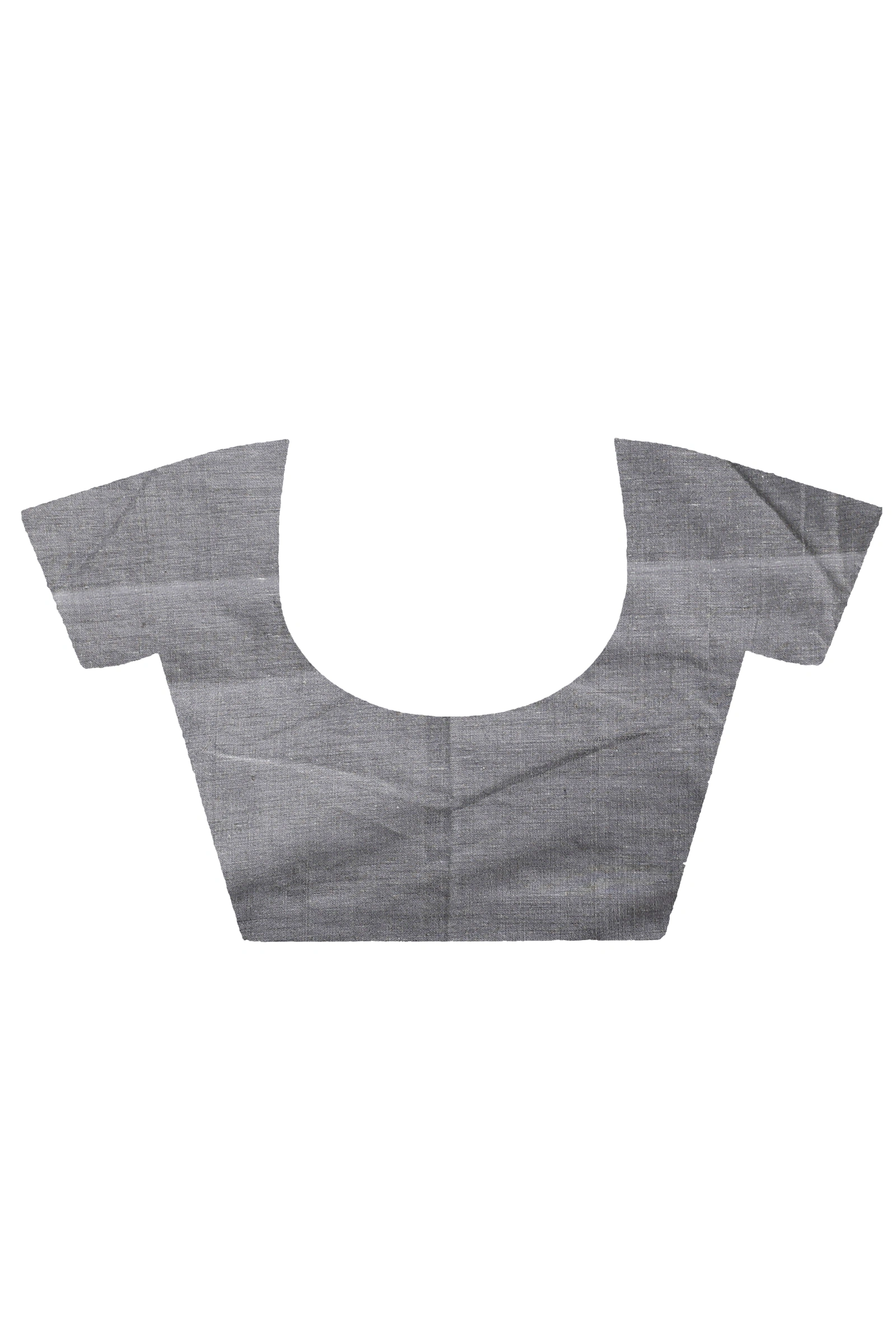 Grey Pure Cotton Kesh Than Hand Loom Saree (5234)