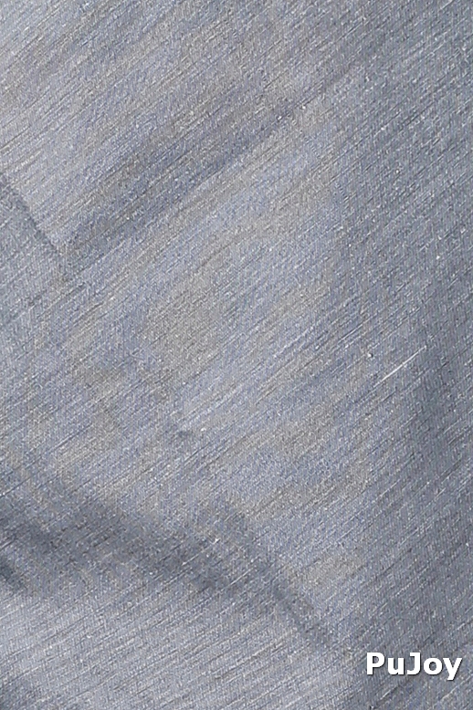 Grey Pure Cotton ThanKhadi Hand Loom Saree (5240)