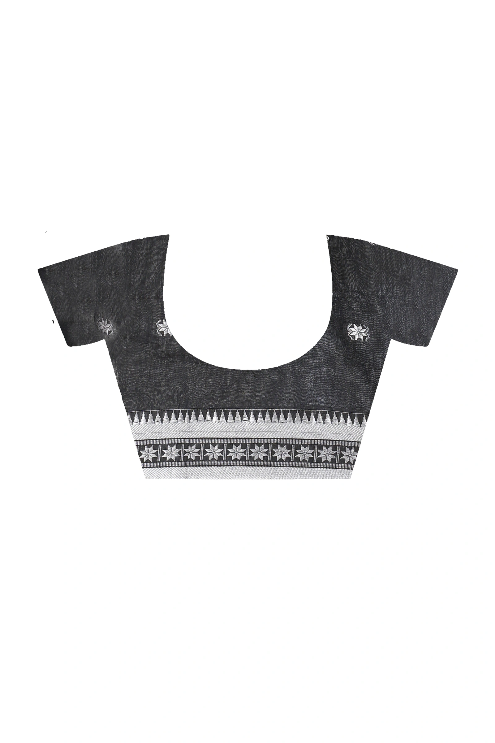 Black Pure Cotton Guti Hand Hand Loom Saree (5248)