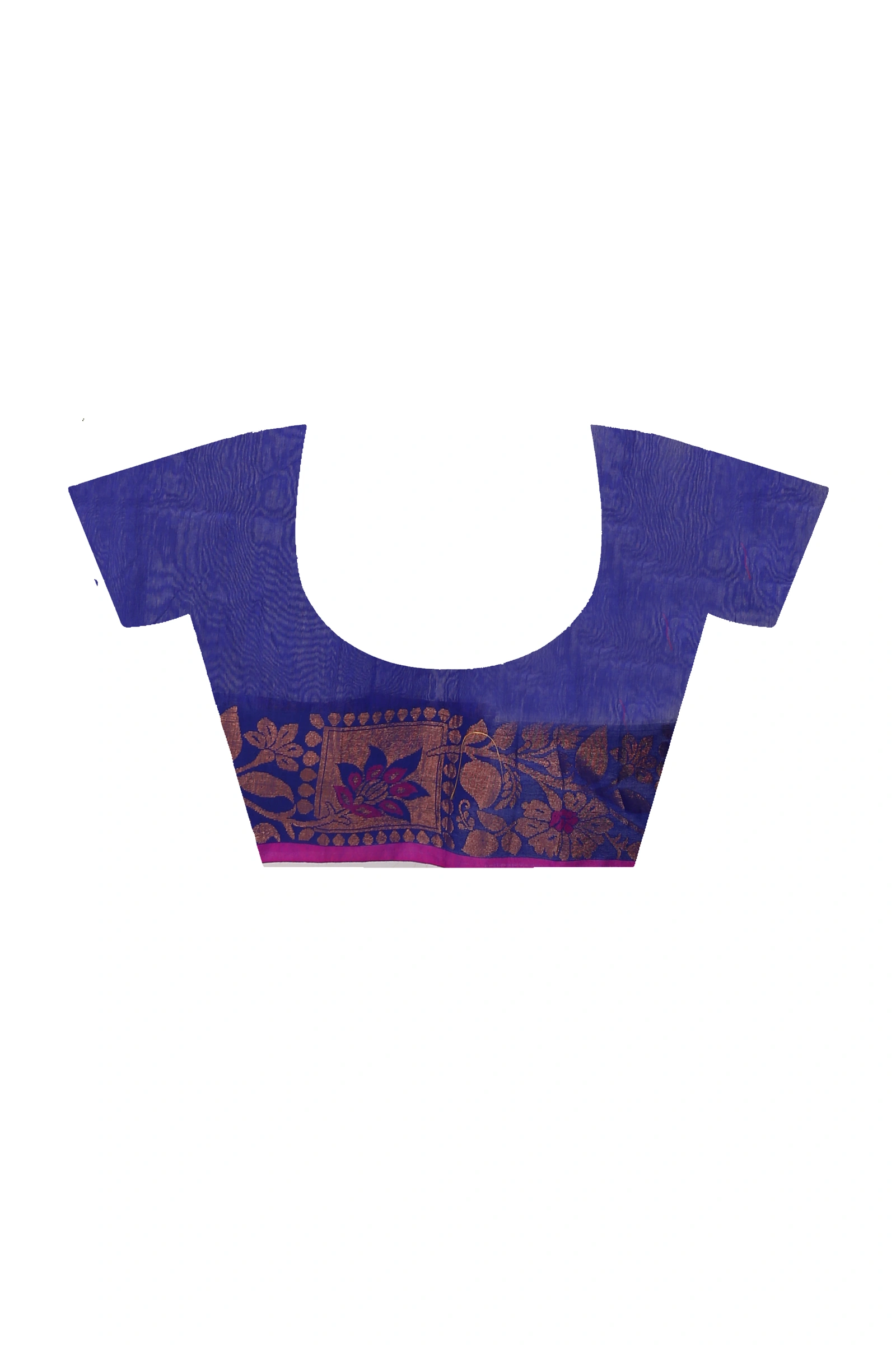 Naby Blue Pure Cotton Swarno Hand Loom Saree (5250)
