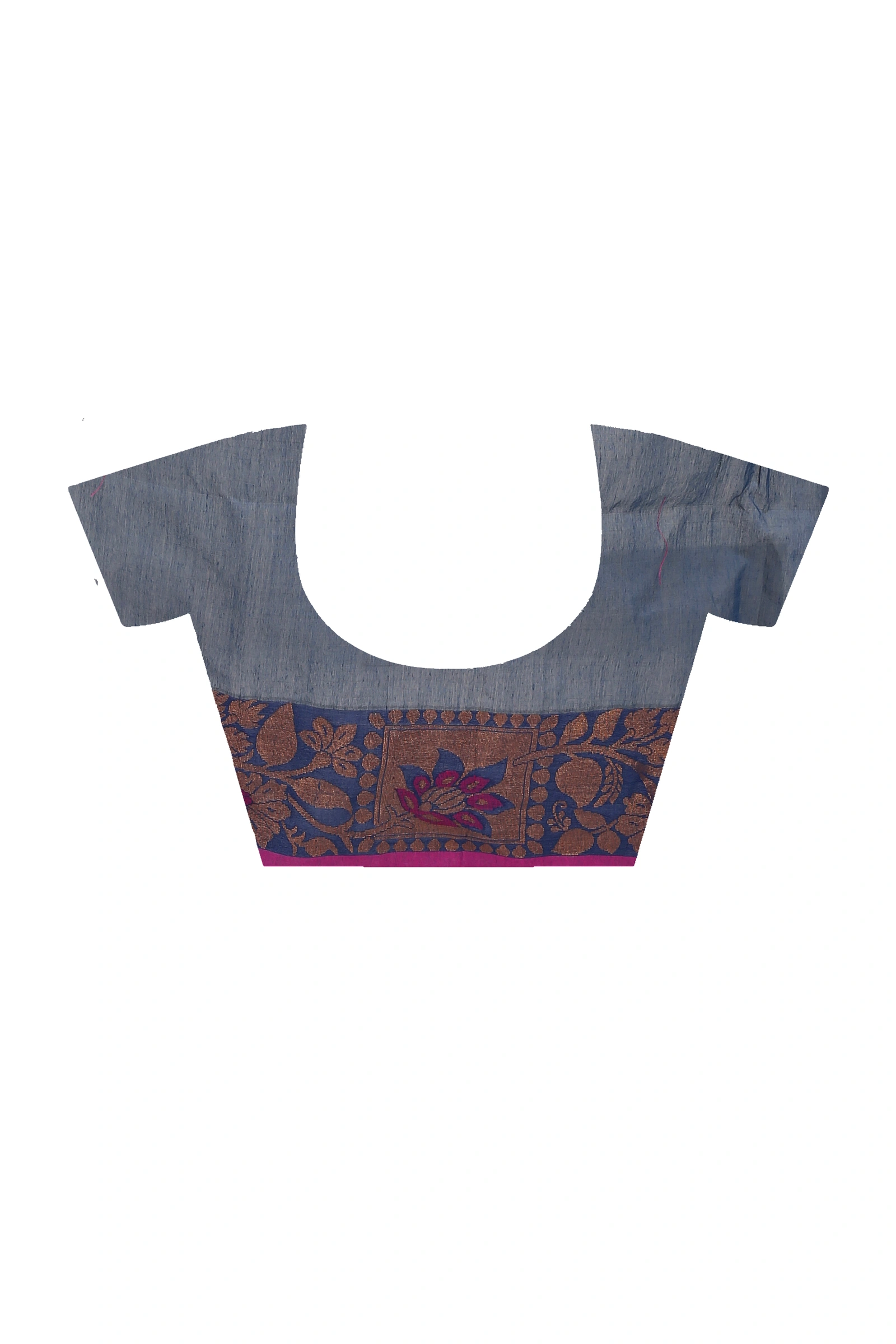 Green Pure Cotton Swarno Hand Loom Saree (5252)