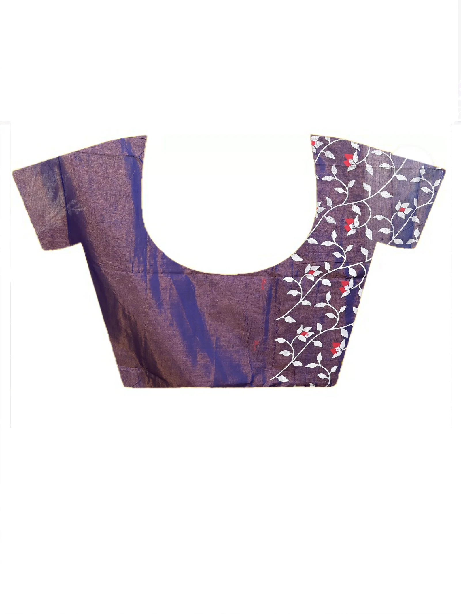 Violet Cotton Parbun Handloom Saree  (53)