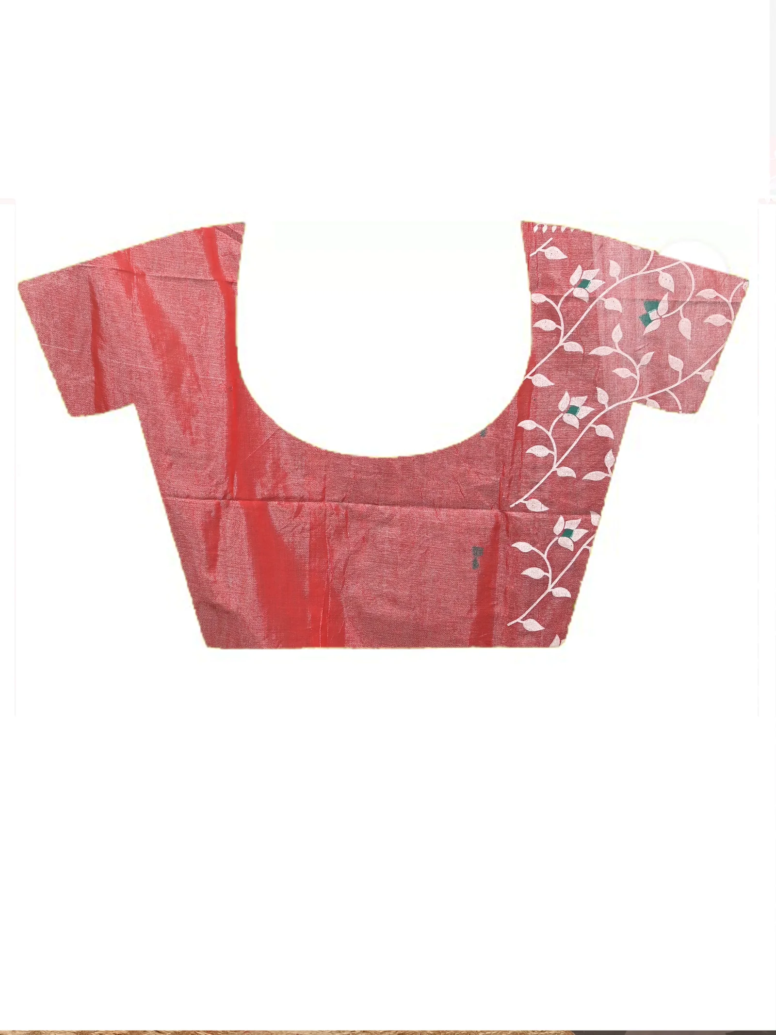 Red Cotton Parbun Handloom Saree  (54)