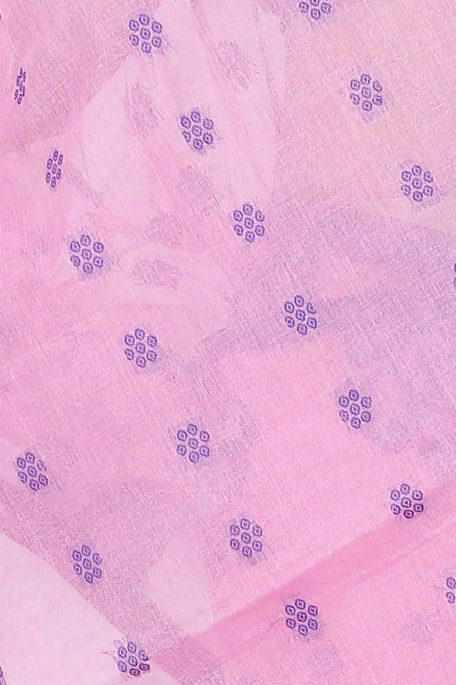Pink Pure Cotton Botgach Tant Saree (543)