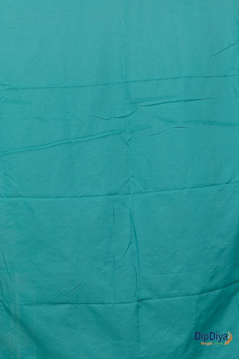 Green Cotton Blended Paru Hand Loom Saree (545)