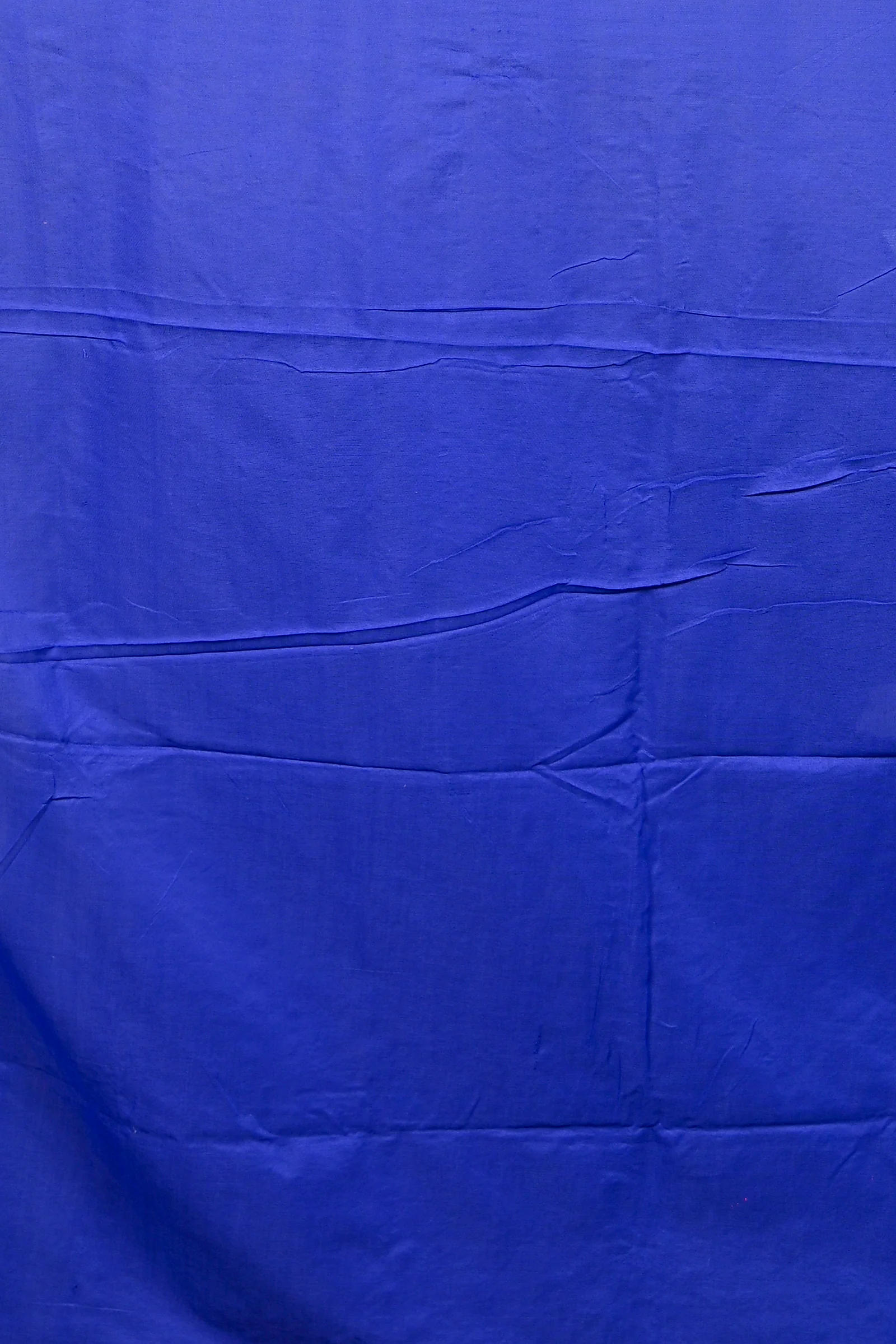 Blue Cotton Blended Paru Hand Loom Saree (546)