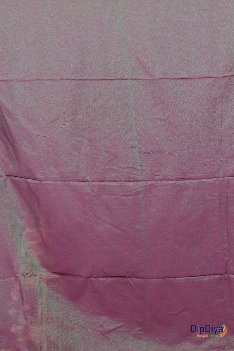 Smoke Grey Cotton Blended Paru Hand Loom Saree (547)