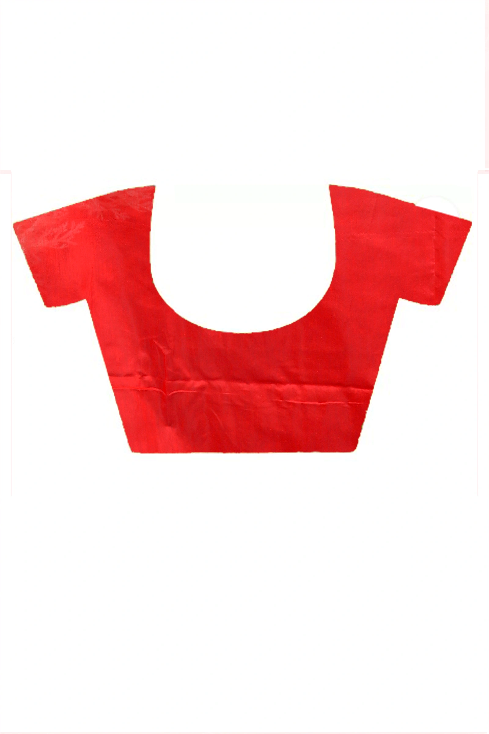 Red White Cotton Blended Parv Jamdani Saree (559)