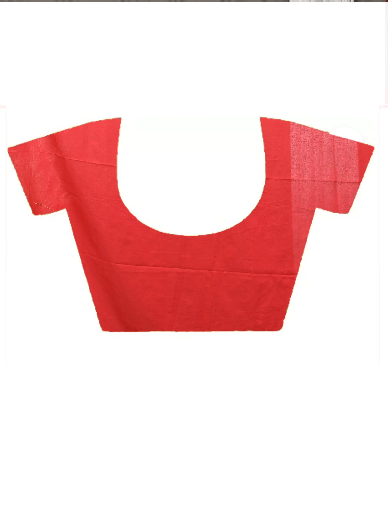 Red Cotton Parepu Handloom Saree  (58)