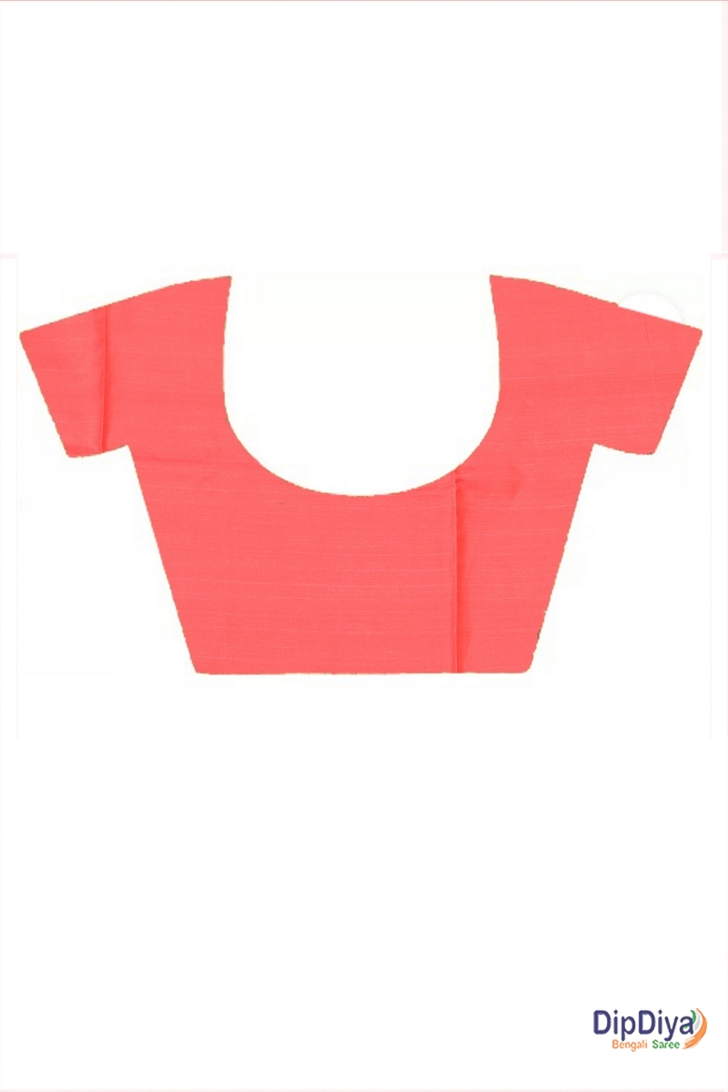 Yellow Red Cotton Silk Parza Baluchari Saree (582)