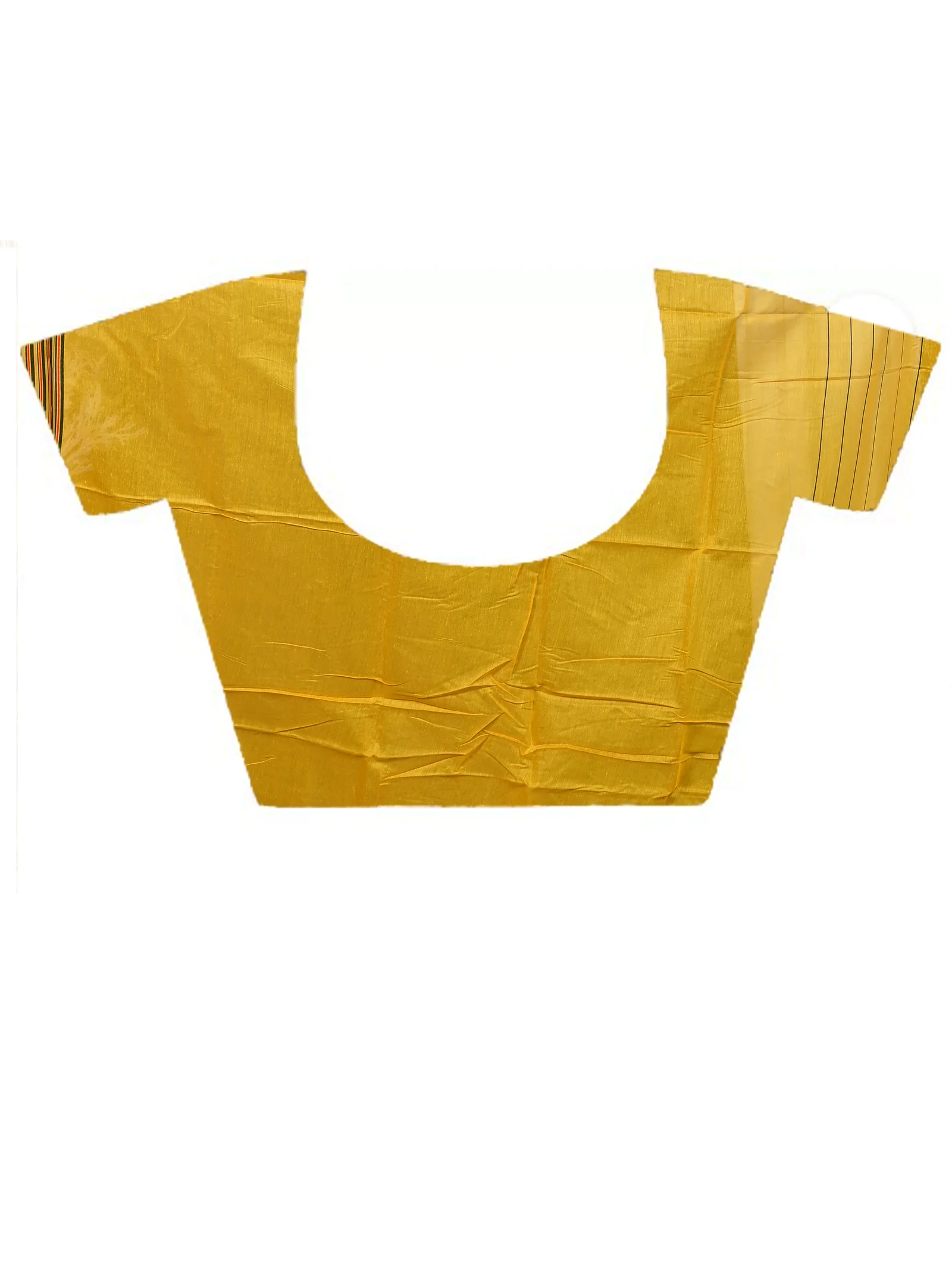 Yellow Cotton Silk Parmix Handloom Saree  (615)
