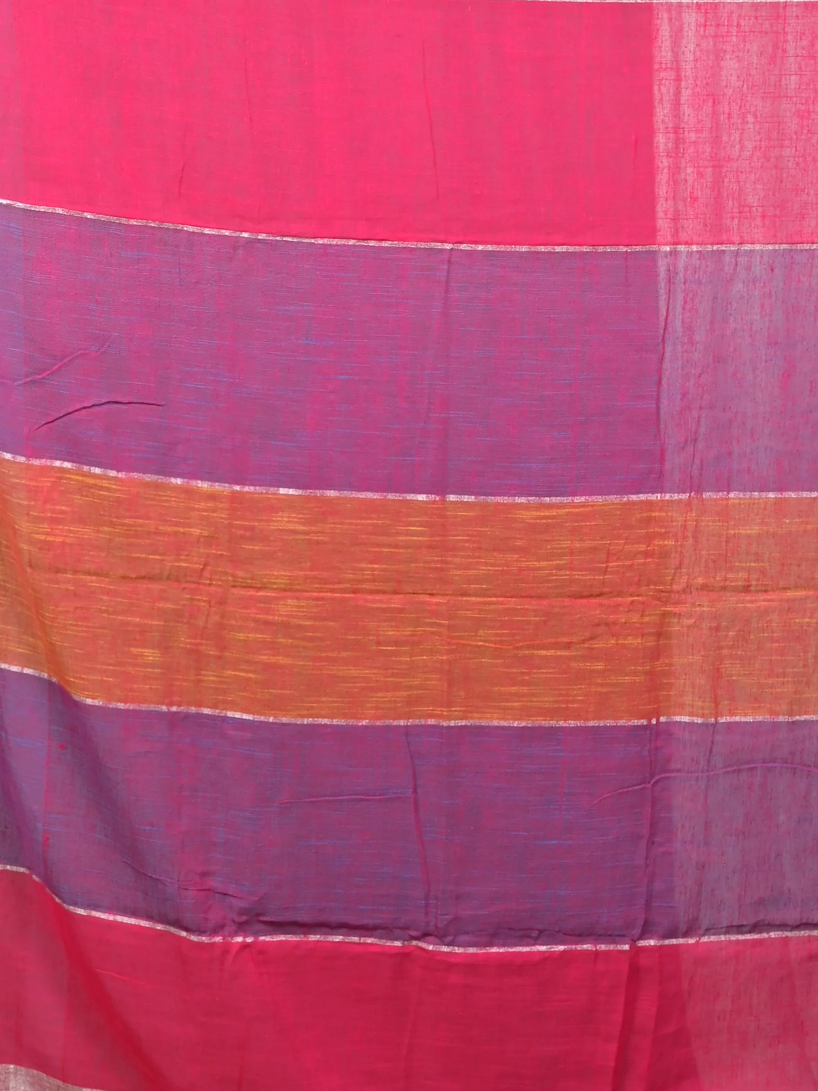 Multi-Coloured Cotton Souvon Handloom Saree  (616)