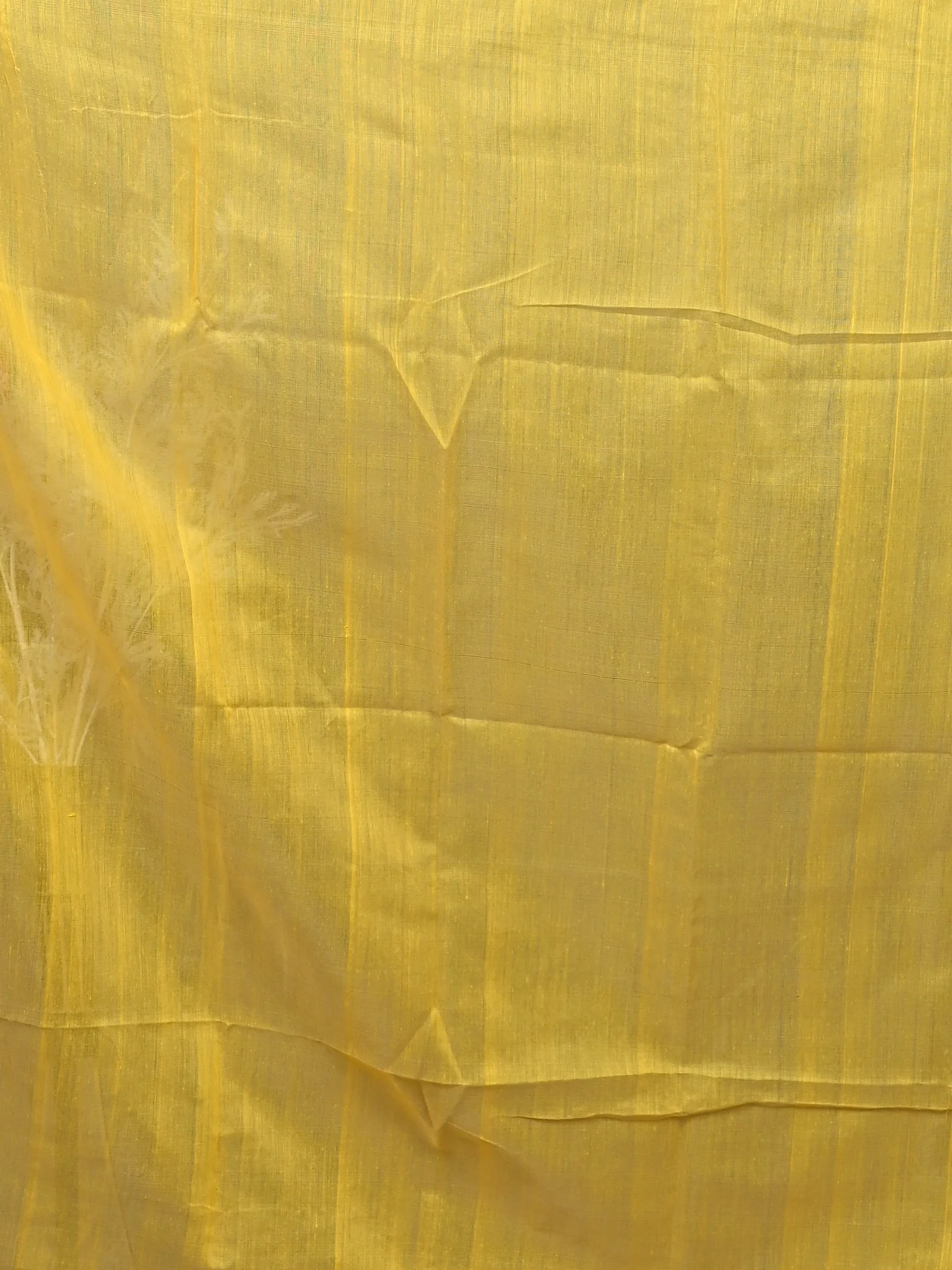 Yellow Cotton Soulik Handloom Saree  (623)
