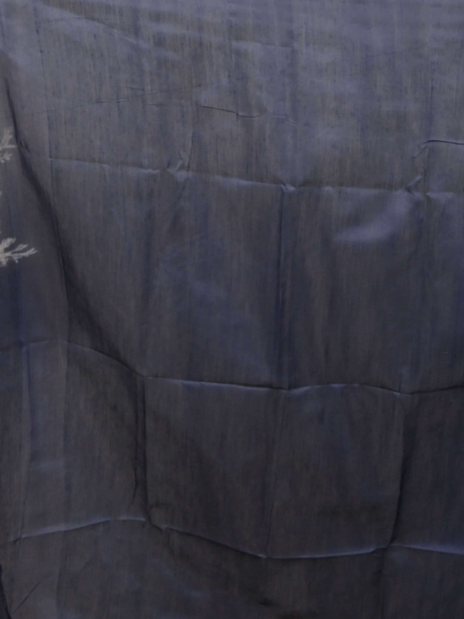 Night Blue Cotton Soulik Handloom Saree  (626)