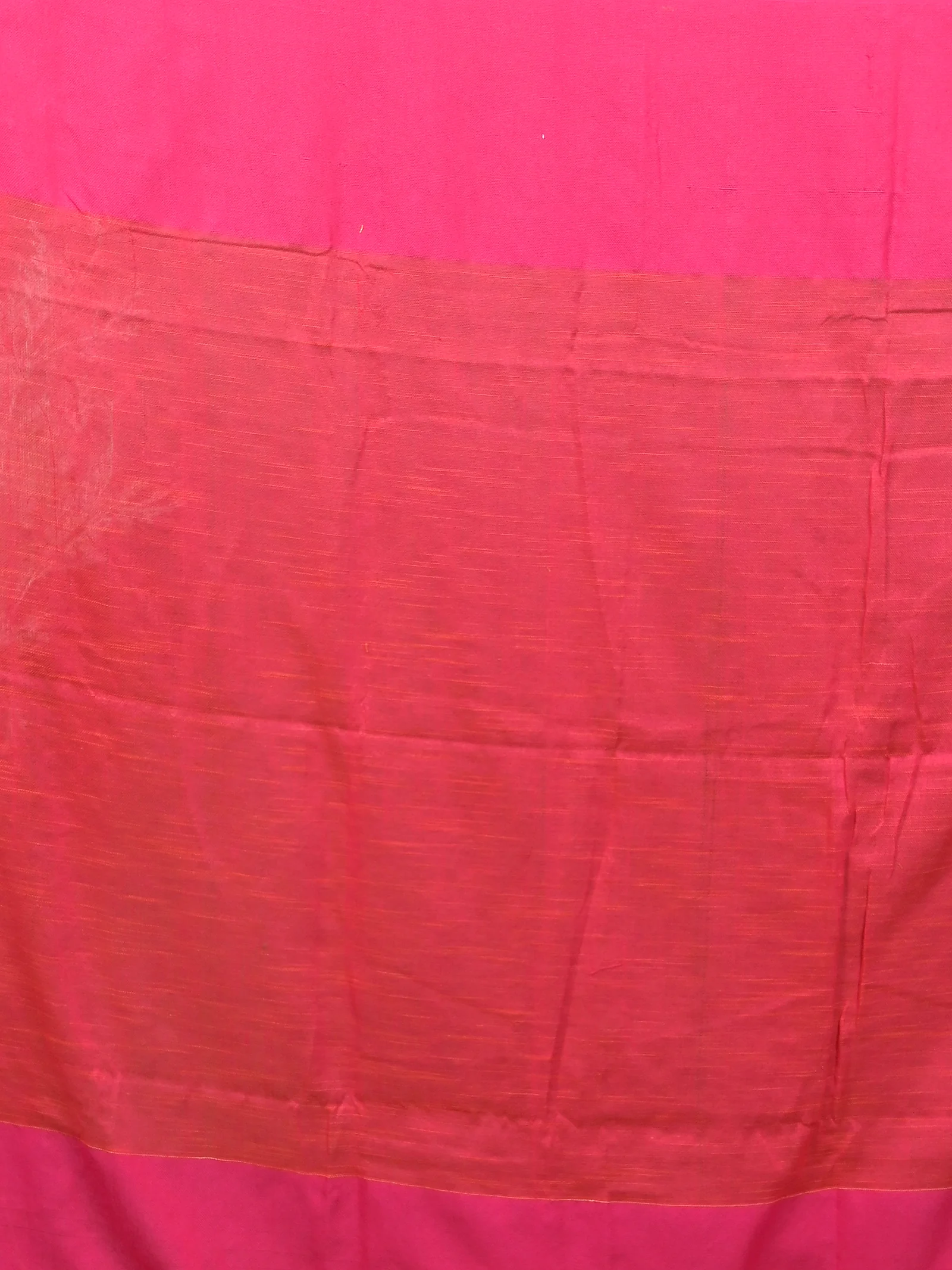 Dark Pink Cotton Soudik Handloom Saree  (632)