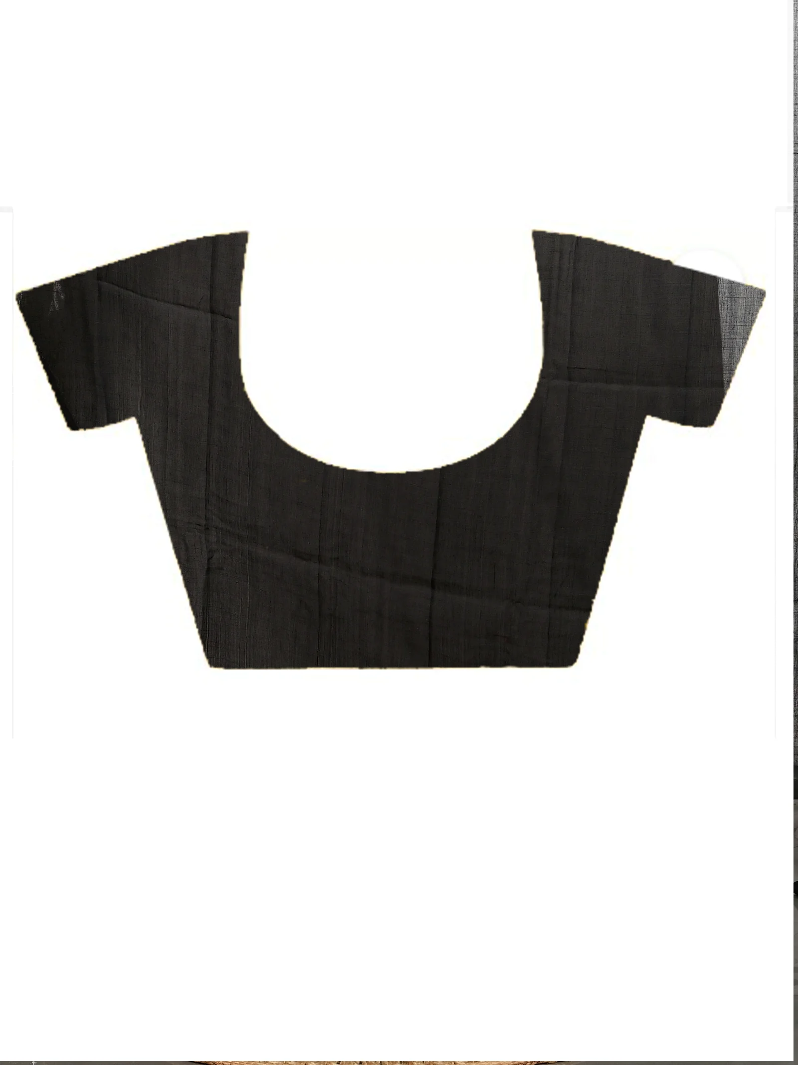 Black Cotton Soudik Handloom Saree  (633)