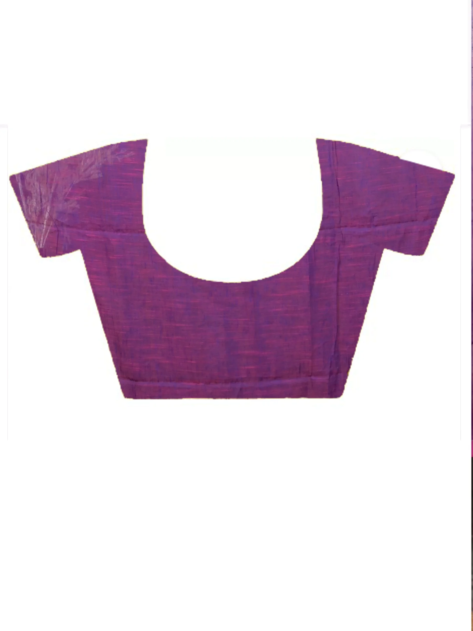 Dark Violet Cotton Soudik Handloom Saree  (634)