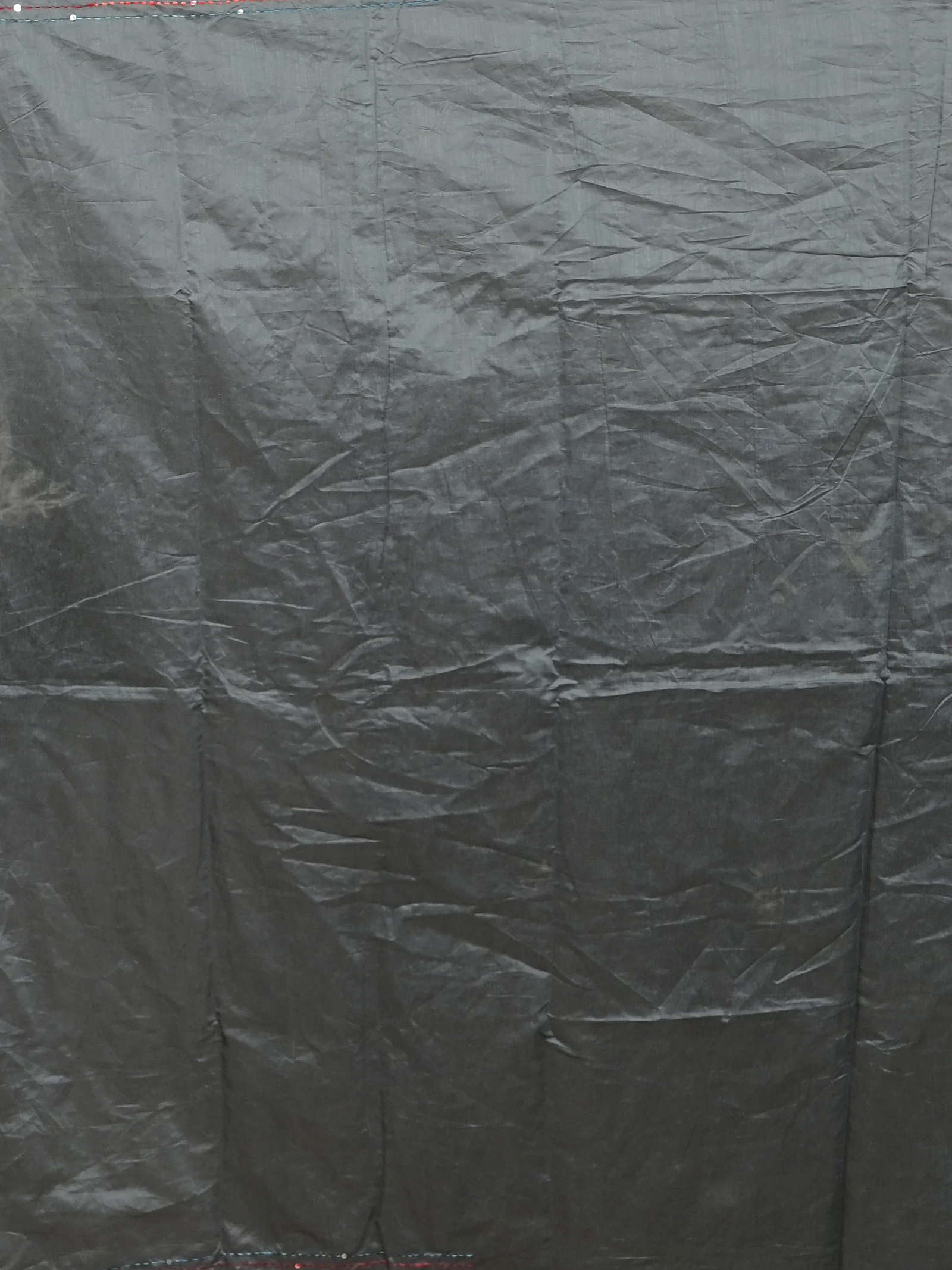 Dark Grey Cotton Soubun Kathan Saree  (638)
