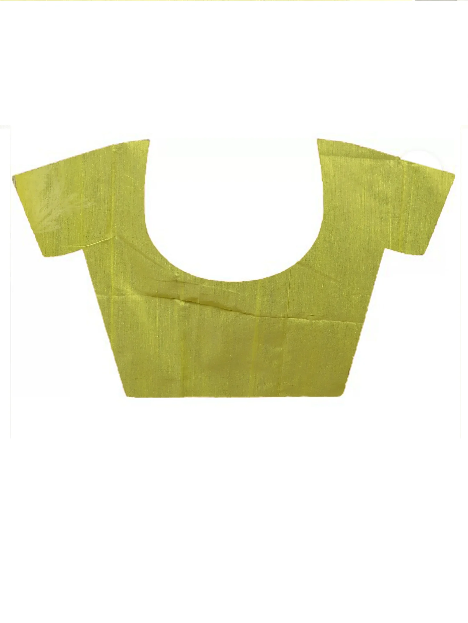Lemon Green Cotton Soubit Handloom Saree  (639)