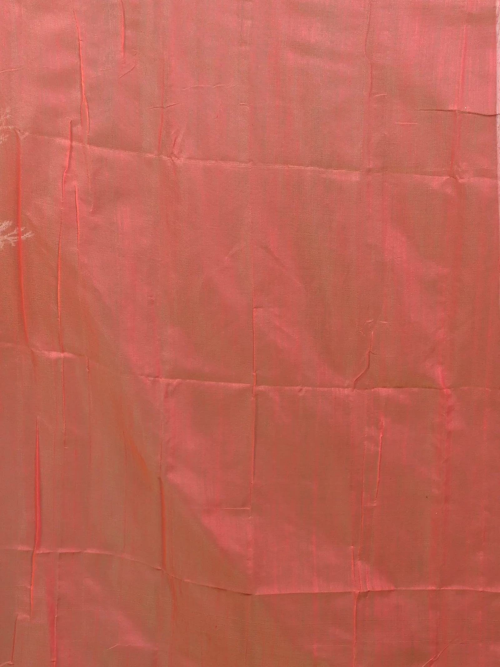 Peach Cotton Soubit Handloom Saree  (640)