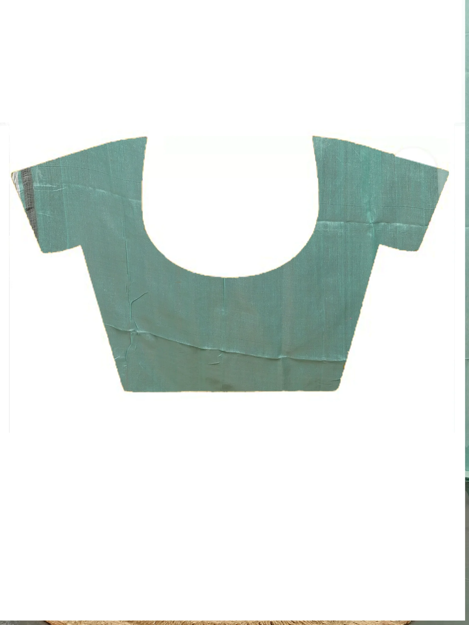 See Green Cotton Soubit Handloom Saree  (641)
