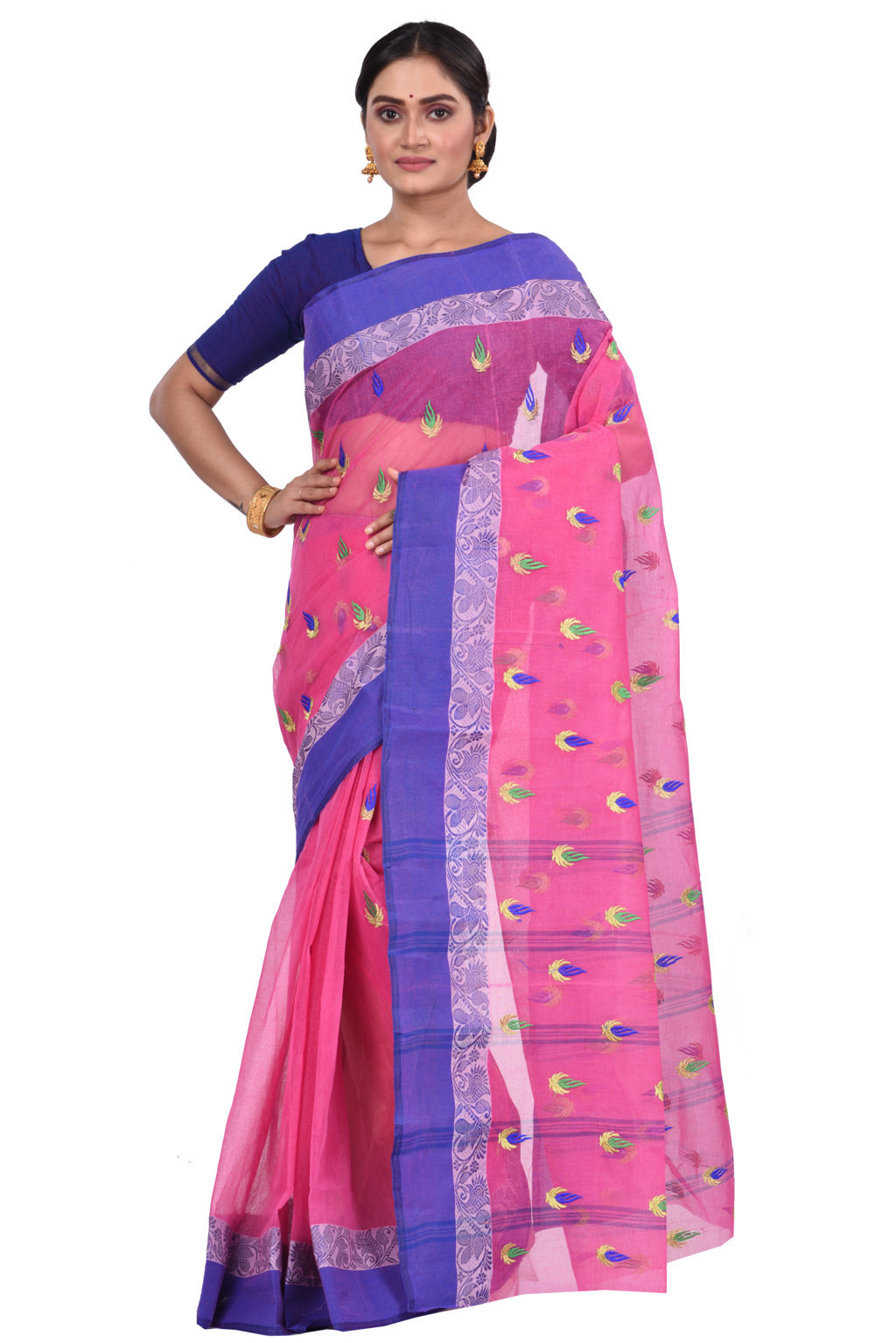 Pink Pure Cotton Dip_Embro Tant Embroidery (660)