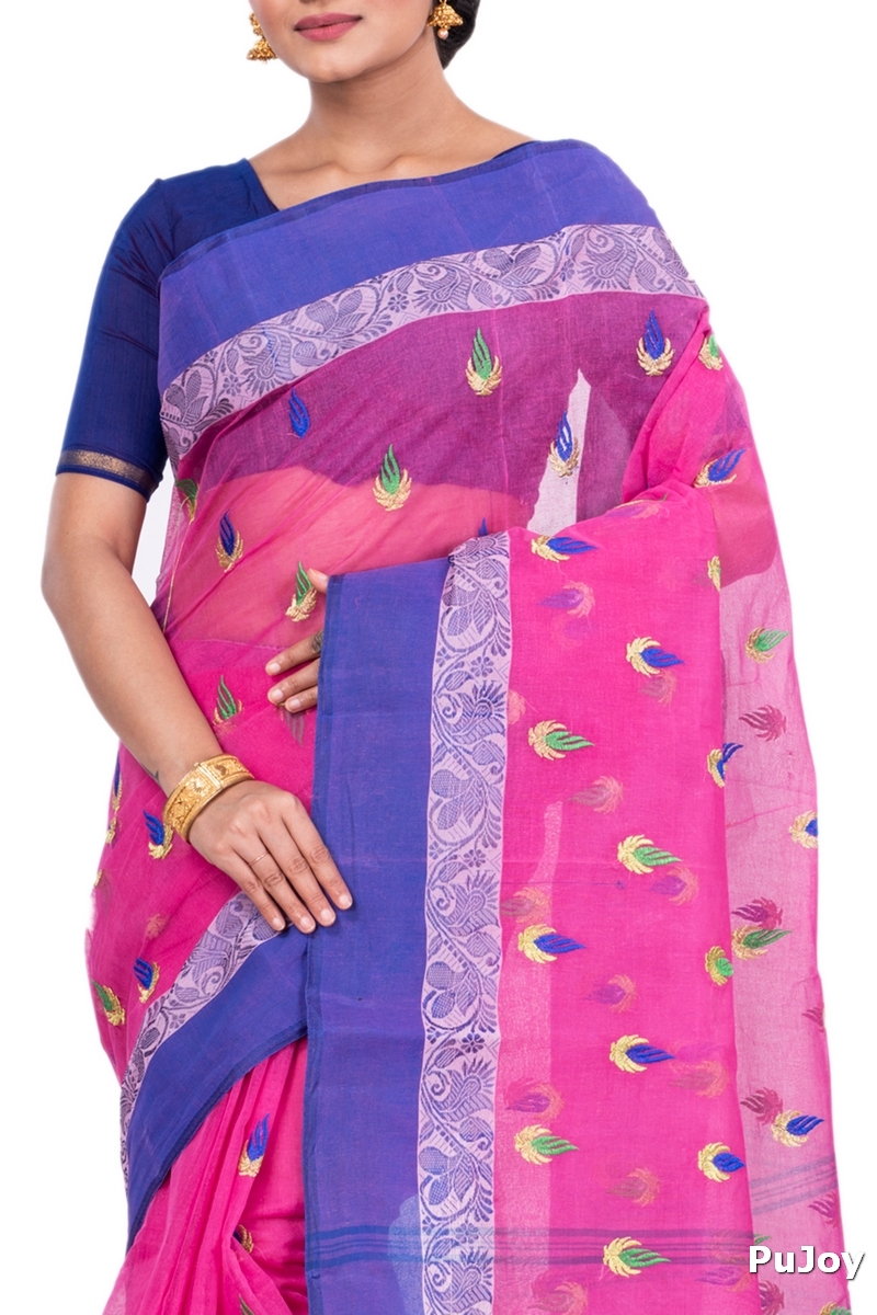 Pink Pure Cotton Dip_Embro Tant Embroidery (660)