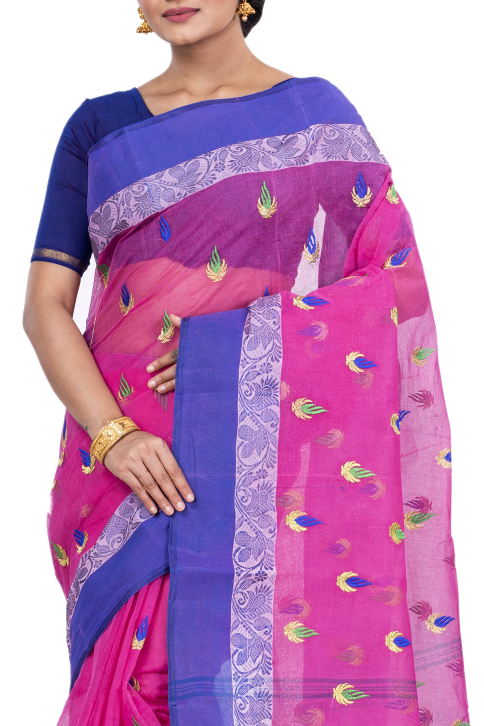 Pink Pure Cotton Dip_Embro Tant Embroidery (660)
