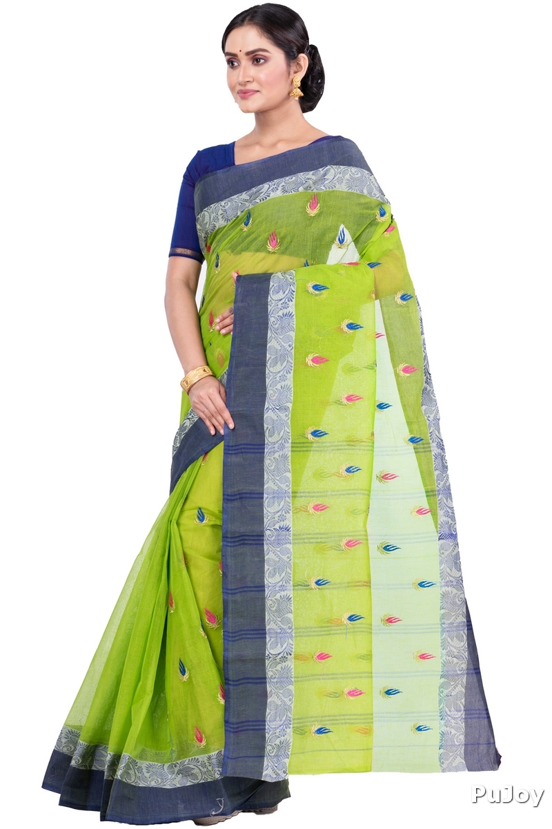 Green Pure Cotton Dip_Embro Tant Embroidery (661)