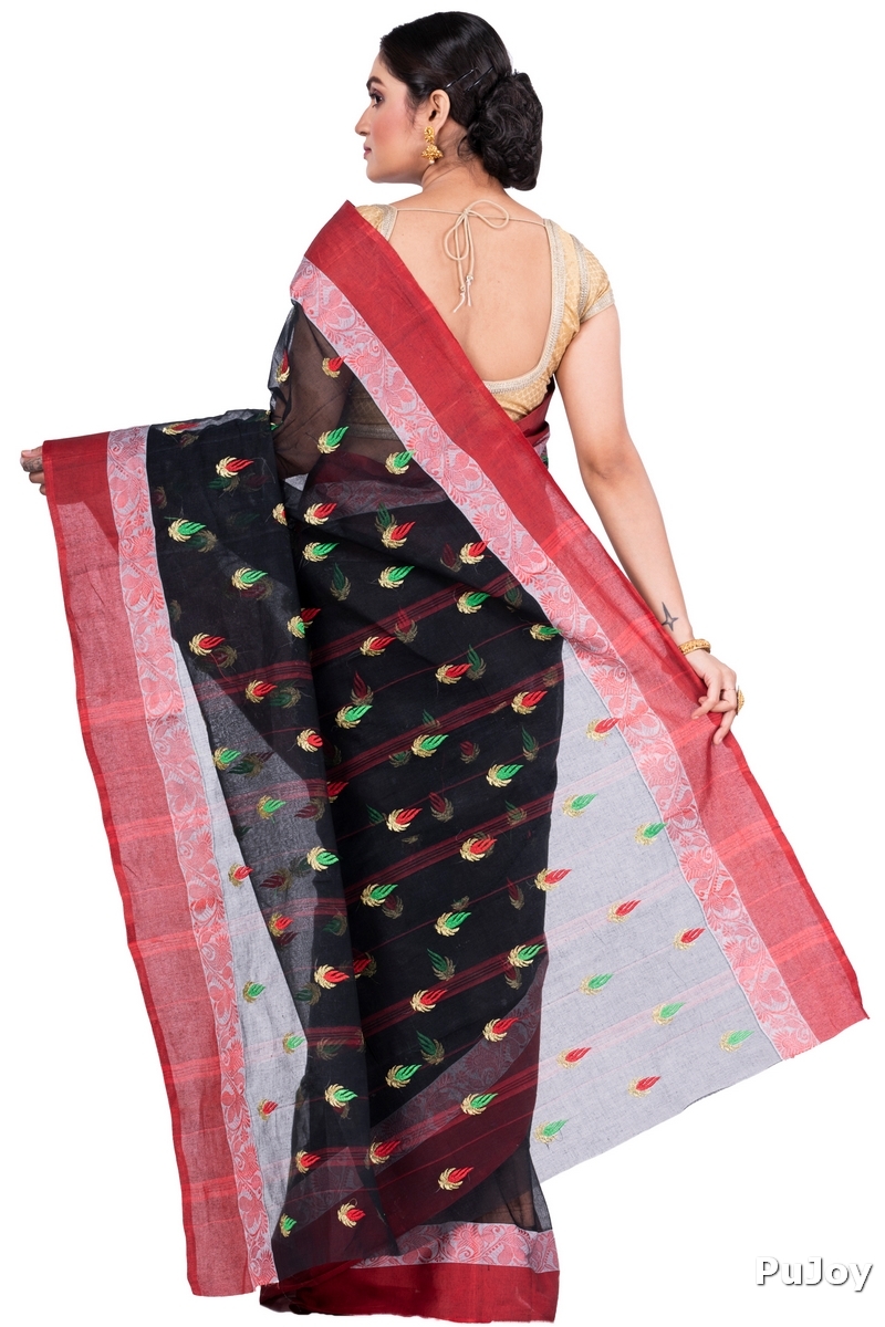 Black Pure Cotton Dip_Embro Tant Embroidery (662)