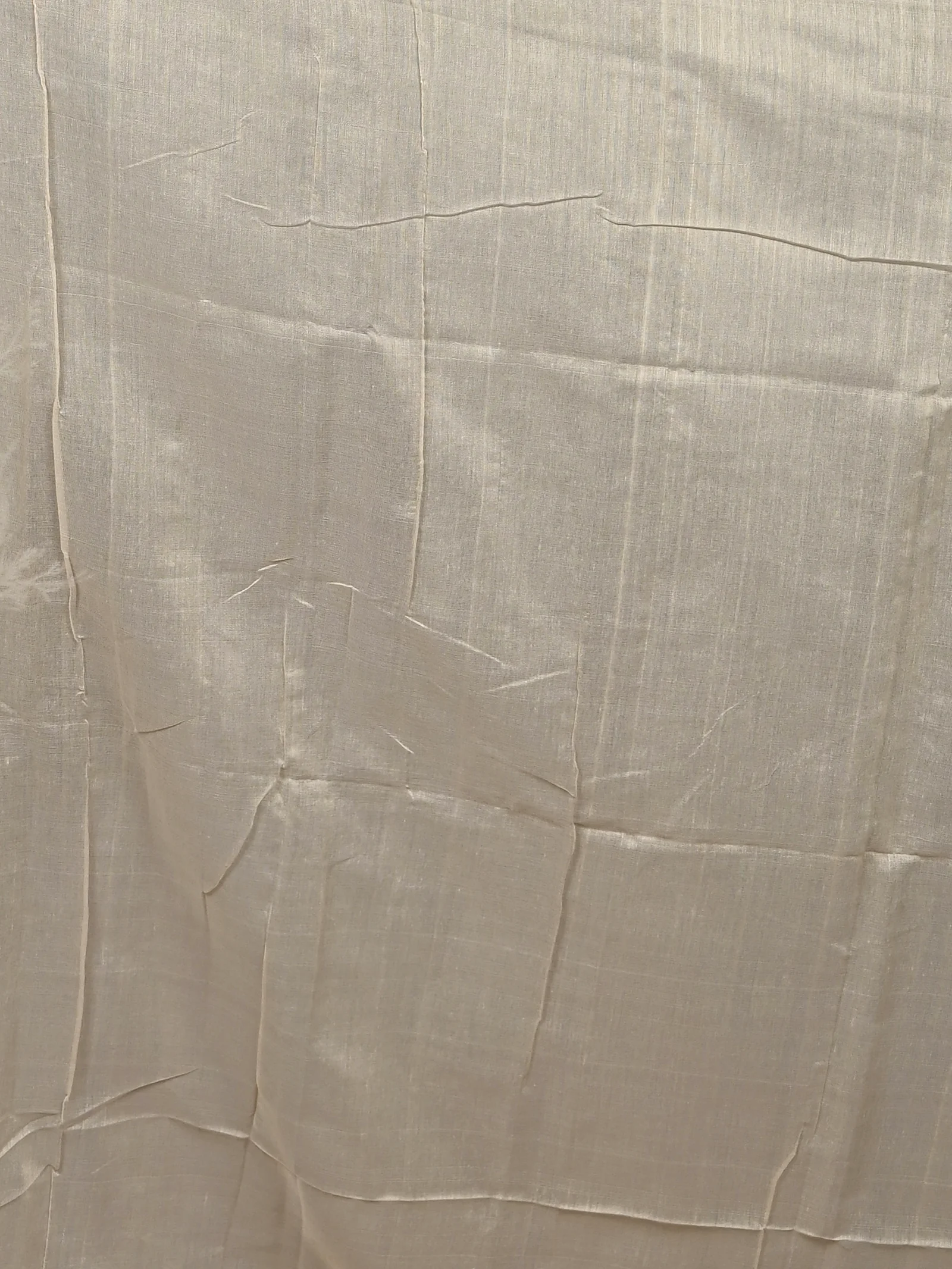 Cream Cotton Soubit Handloom Saree  (715)